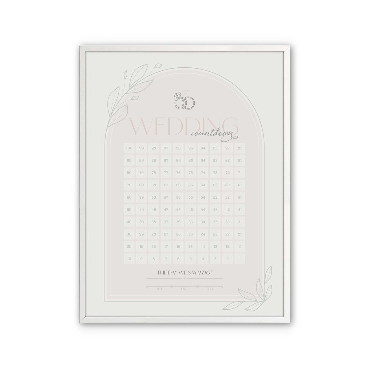[Color:Opaque White], Picture of art in a Opaque White frame