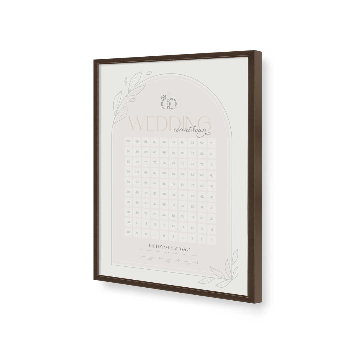 [Color:Belvinder Brown], Picture of art in a Belvinder Brown frame of the corner