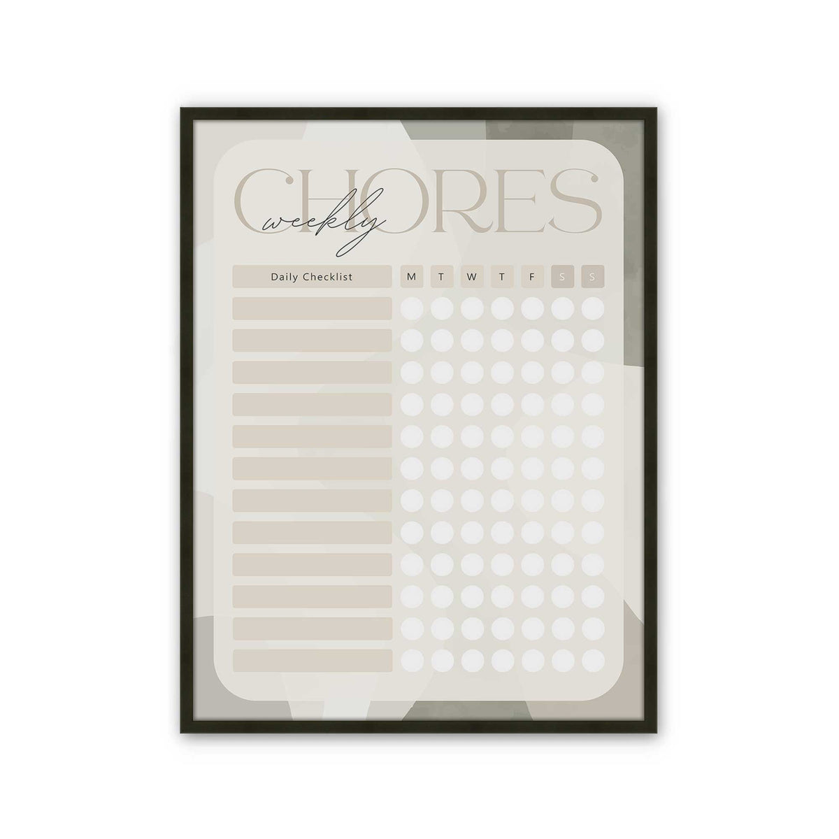 [Color:Satin Black], Picture of art in a Satin Black frame