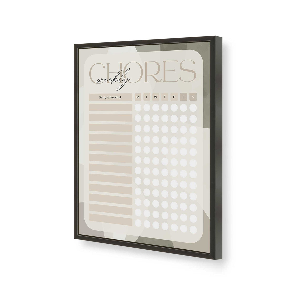 [Color:Satin Black], Picture of art in a Satin Black frame of the corner