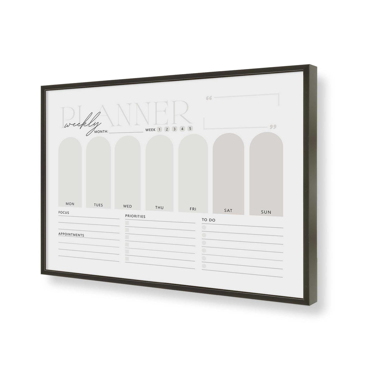 [Color:Satin Black], Picture of art in a Satin Black frame of the corner