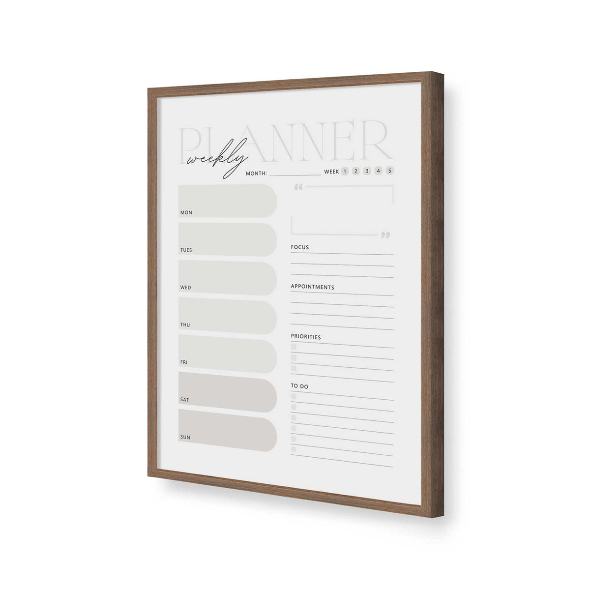 [Color:Walnut], Picture of art in a Walnut frame of the corner