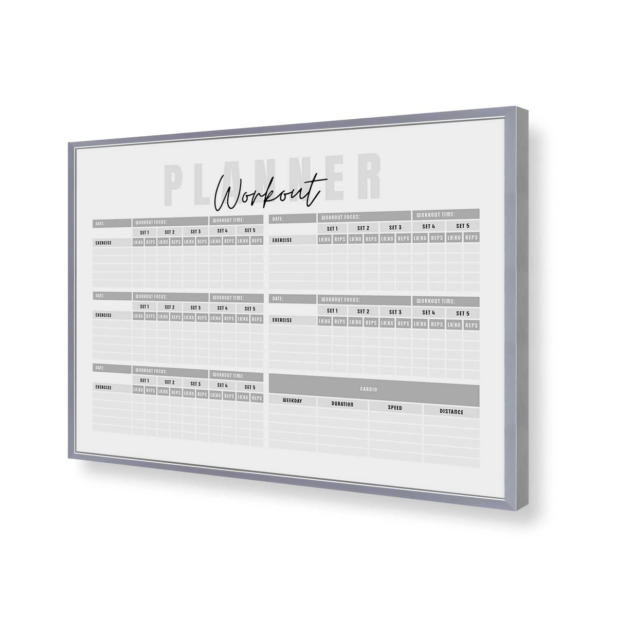 [Color:Polished Chrome], Picture of art in a Polished Chrome frame of the corner
