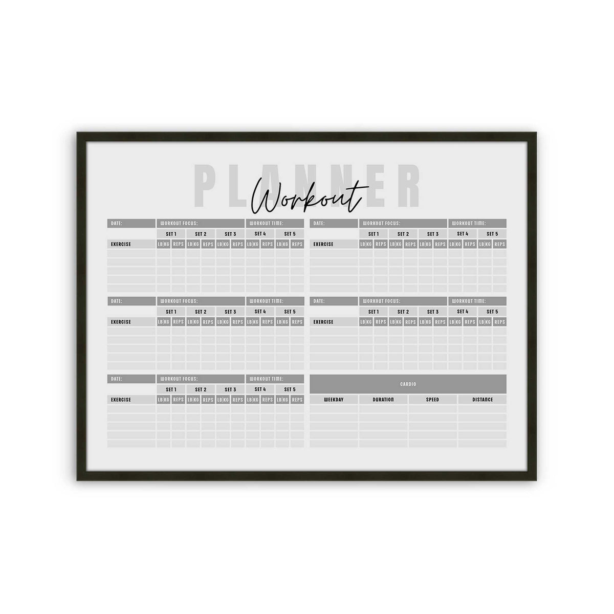 [Color:Satin Black], Picture of art in a Satin Black frame