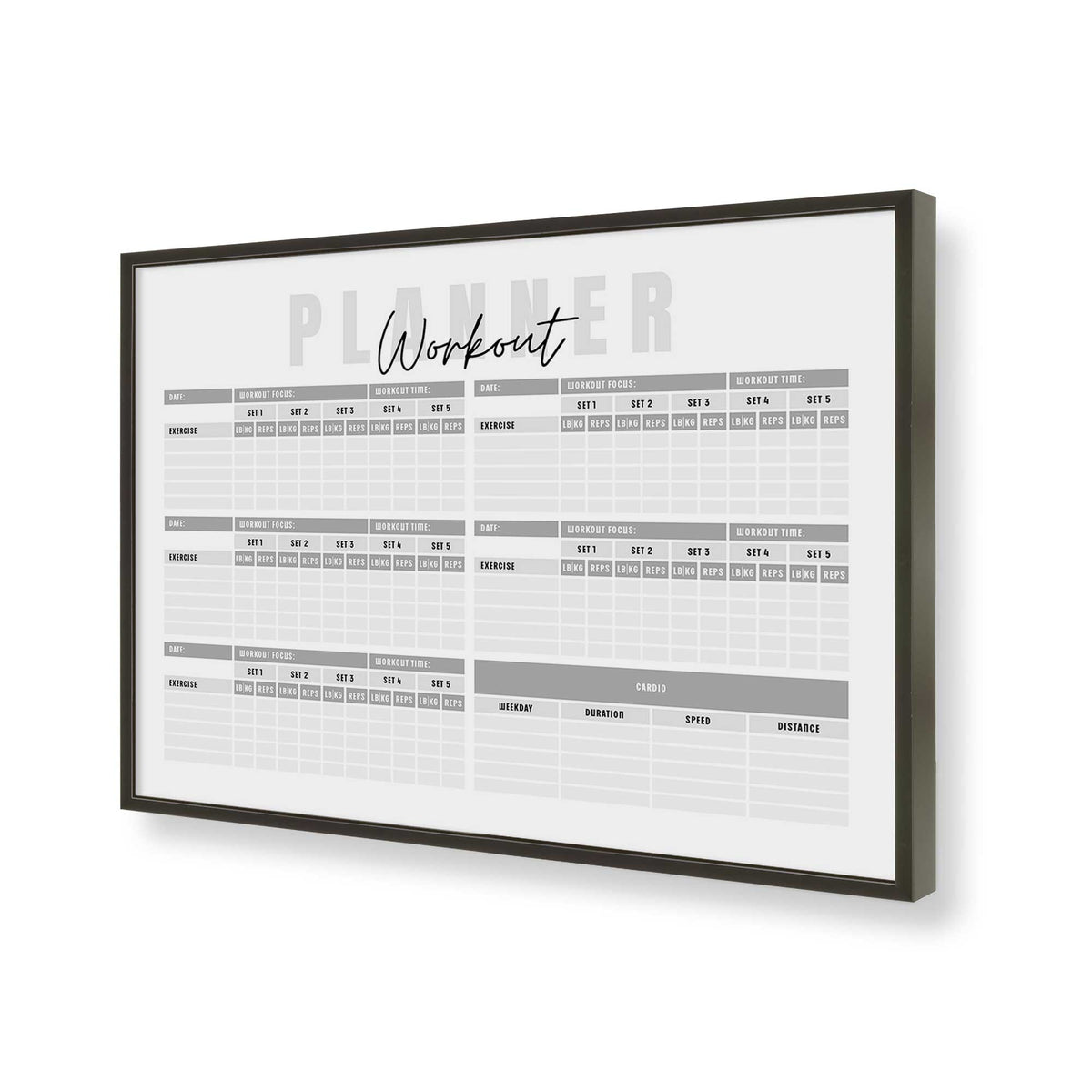 [Color:Satin Black], Picture of art in a Satin Black frame of the corner