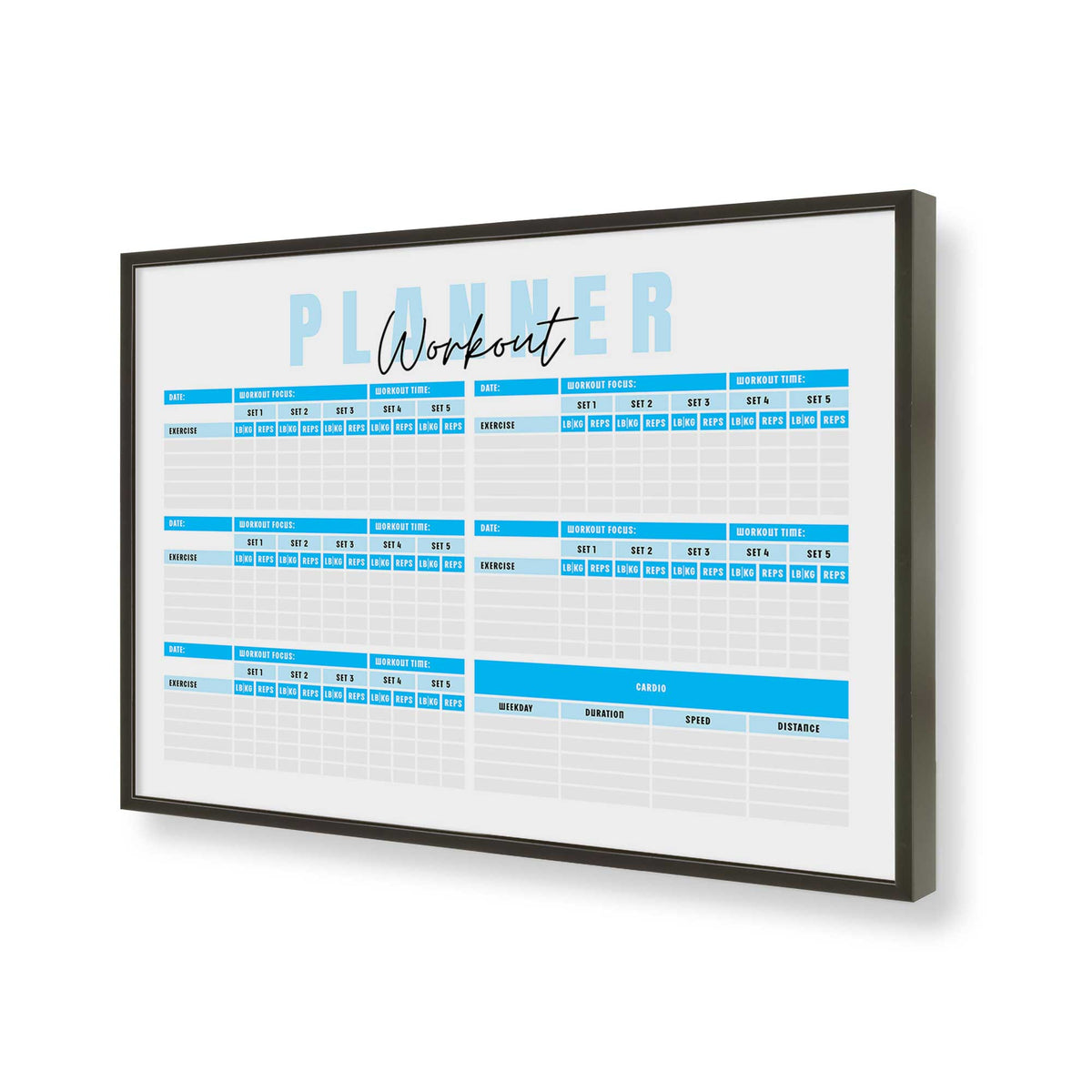 [Color:Satin Black], Picture of art in a Satin Black frame of the corner