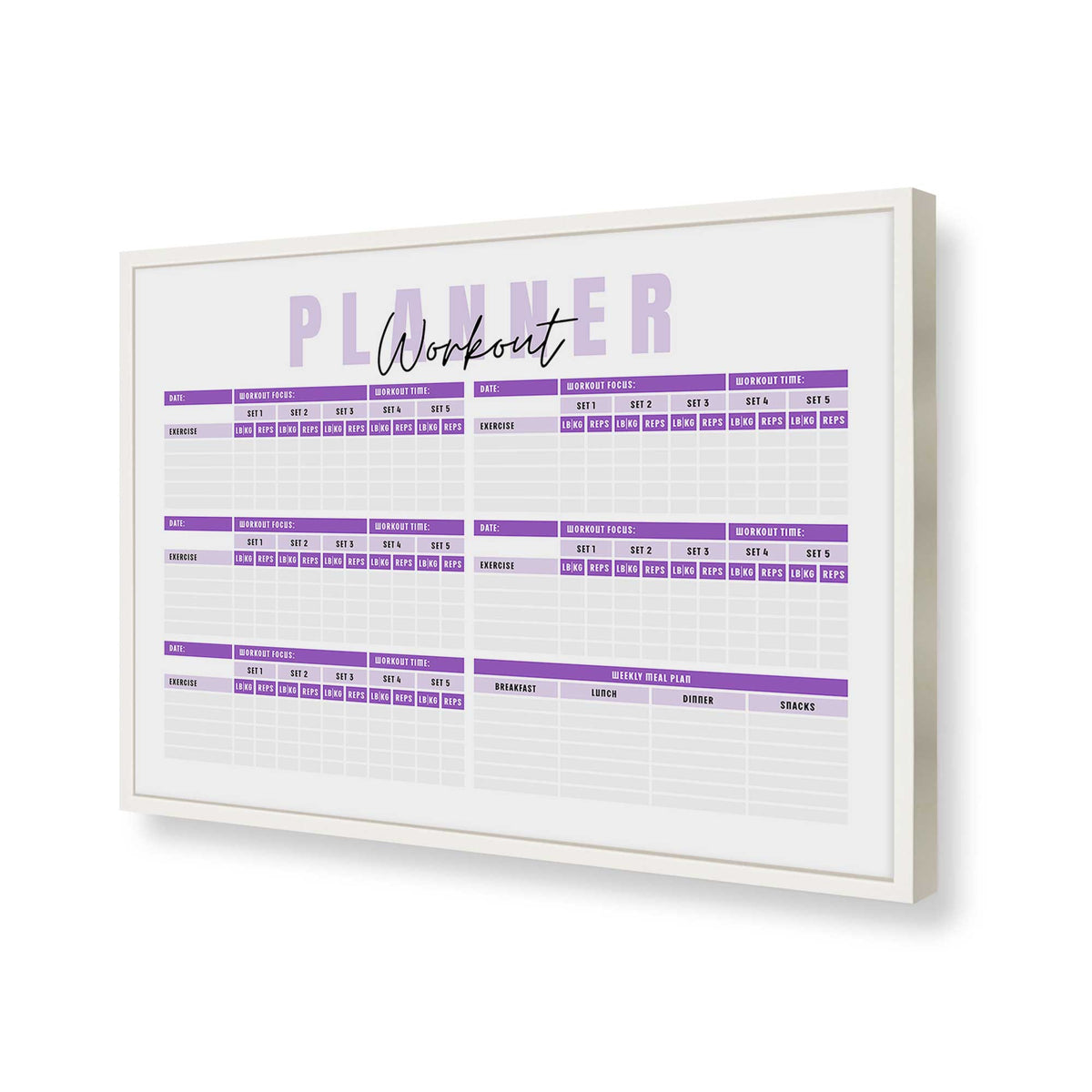 [Color:Opaque White], Picture of art in a Opaque White frame of the corner