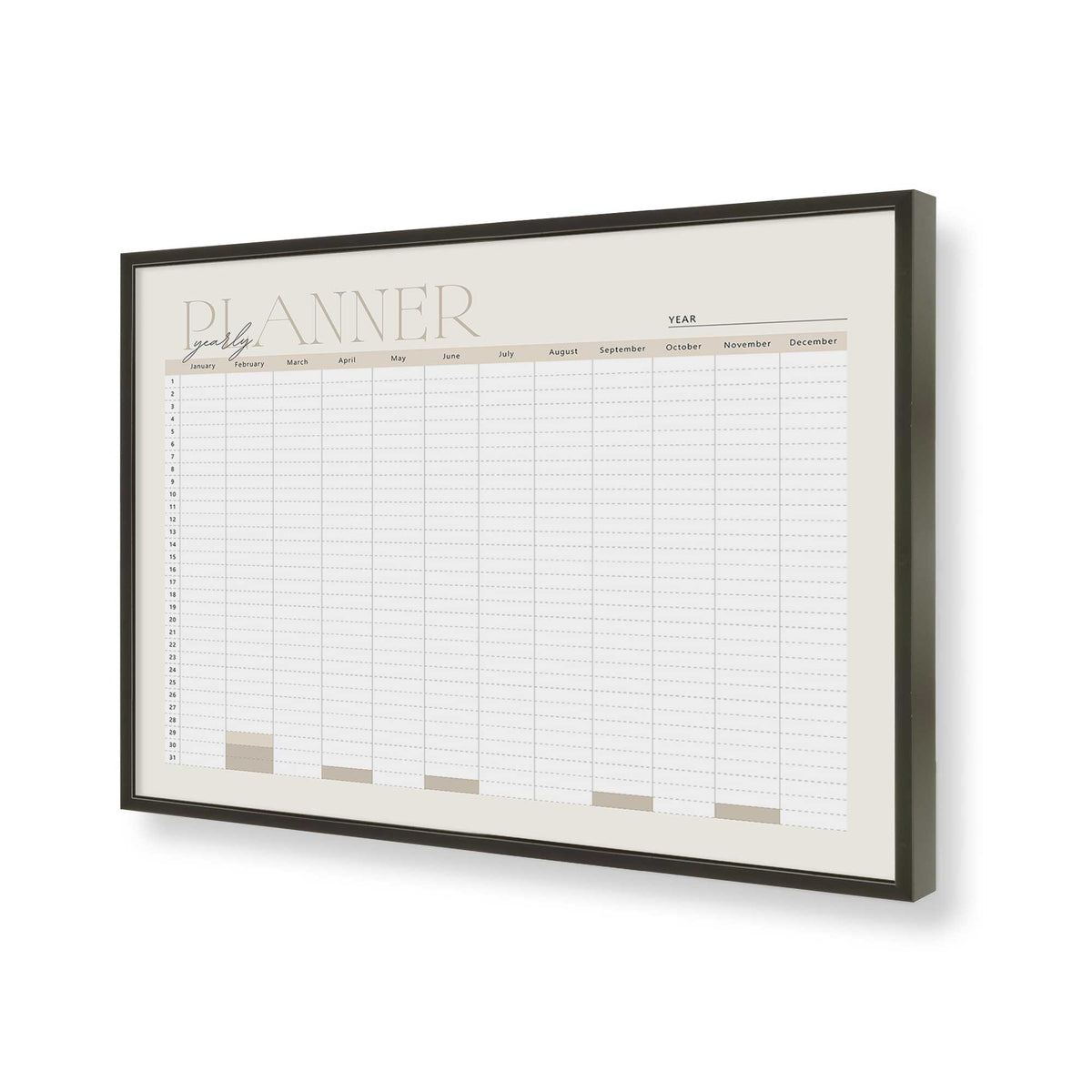 [Color:Satin Black], Picture of art in a Satin Black frame of the corner