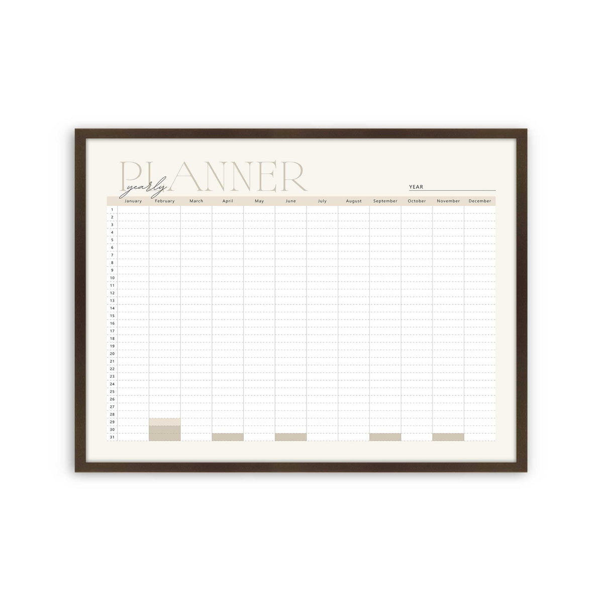 [Color:Belvinder Brown], Picture of art in a Belvinder Brown frame