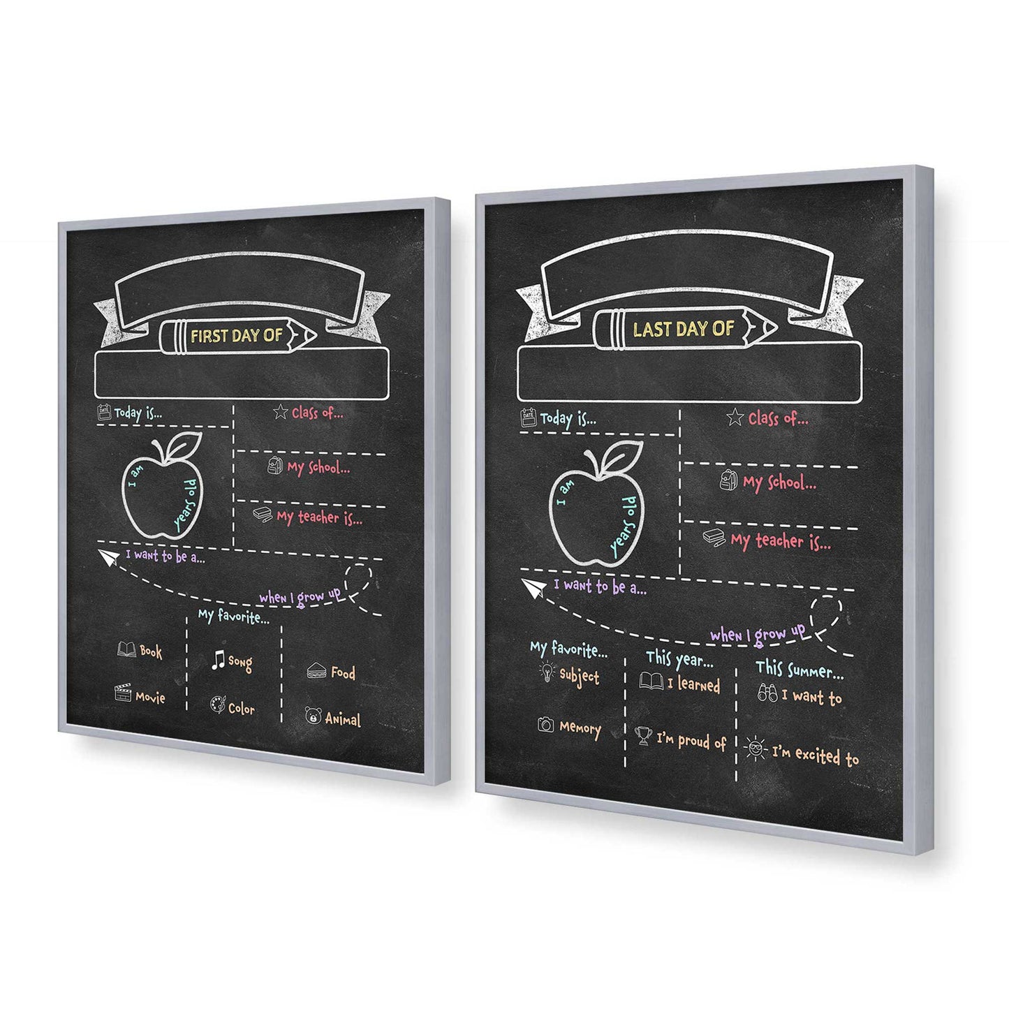 [Color:Polished Chrome], Picture of art in a Polished Chrome frame at an angle