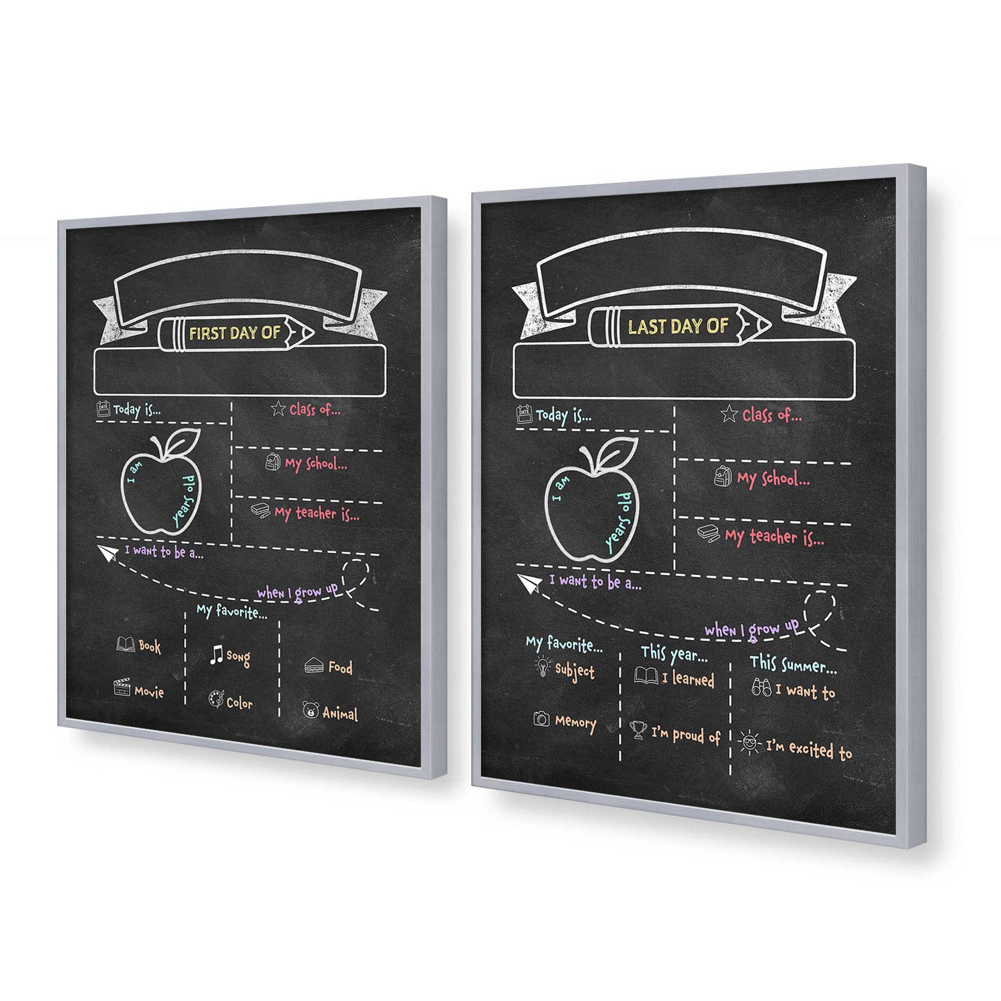 [Color:Polished Chrome], Picture of art in a Polished Chrome frame at an angle