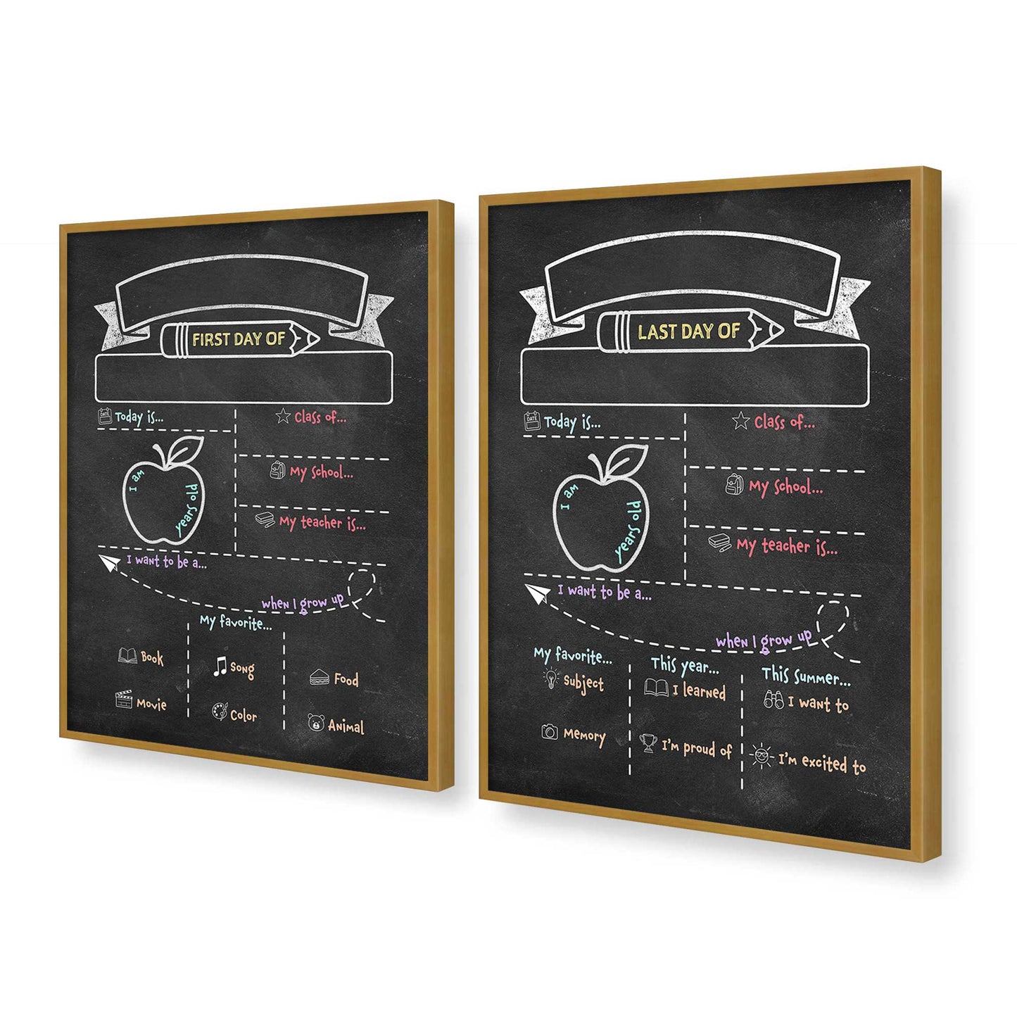 [Color:Polished Gold], Picture of art in a Polished Gold frame at an angle