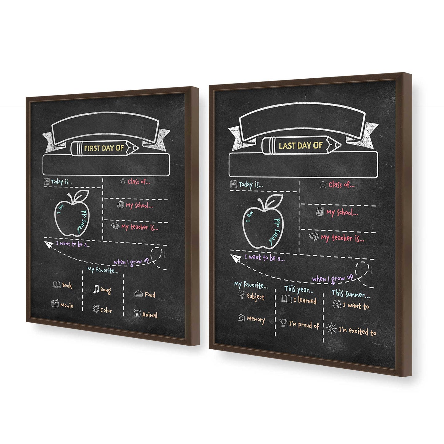 [Color:Belvinder Brown], Picture of art in a Belvinder Brown frame at an angle