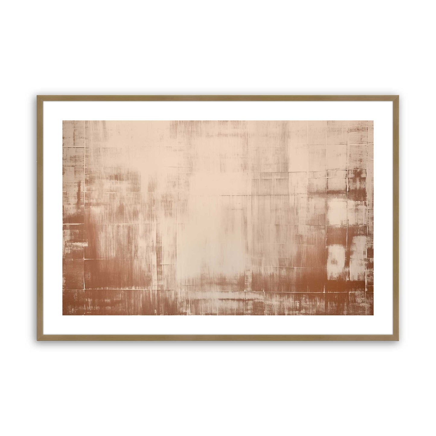 Soft Earth Brushstrokes Art Print, Set of 2