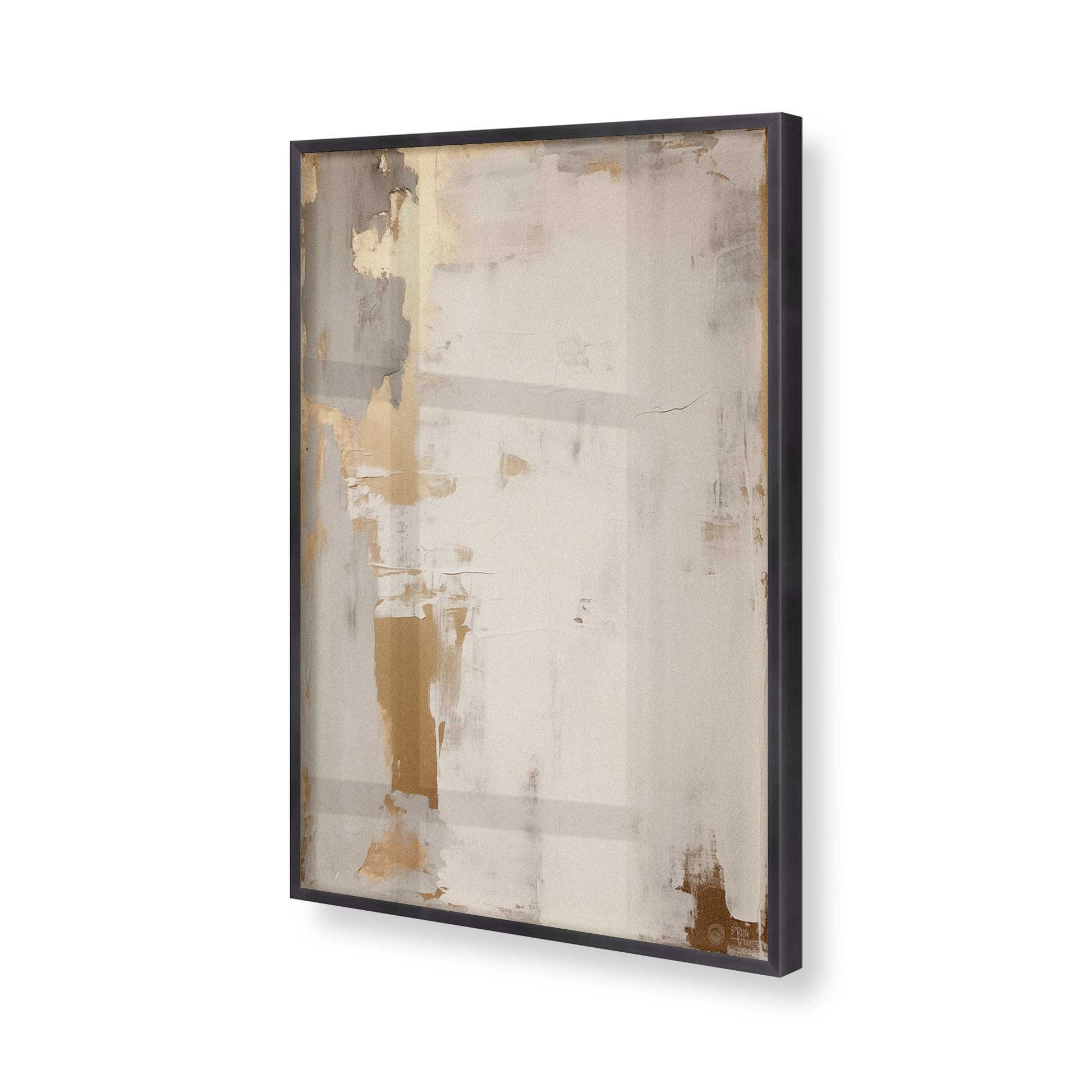 [Color:Weathered Zinc], Picture of art in a Weathered Zinc frame of the corner