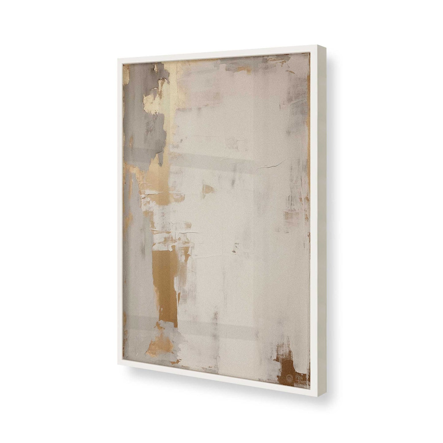 [Color:Opaque White], Picture of art in a Opaque White frame of the corner
