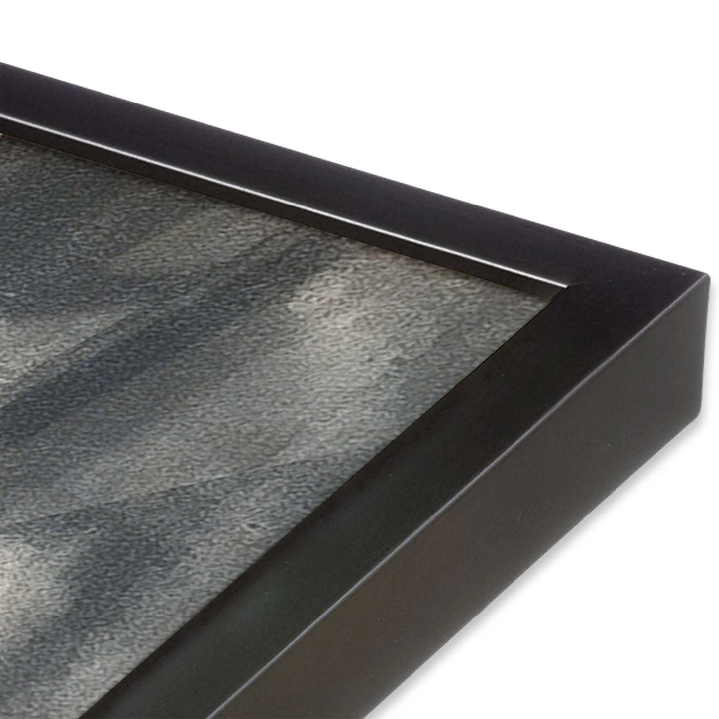 [Color:Weathered Zinc], Picture of art in a Weathered Zinc frame at an angle