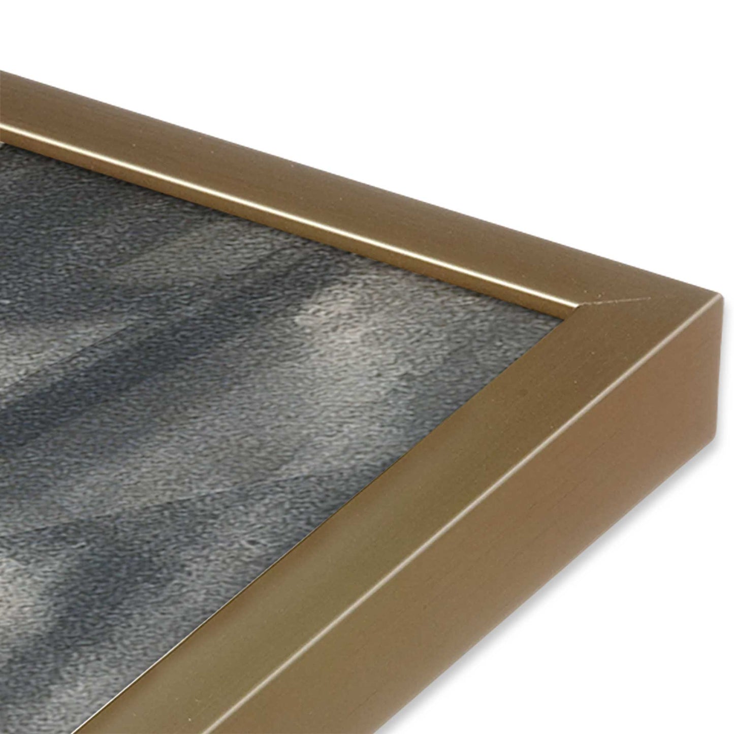 [Color:Brushed Gold], Picture of art in a Brushed Gold frame at an angle