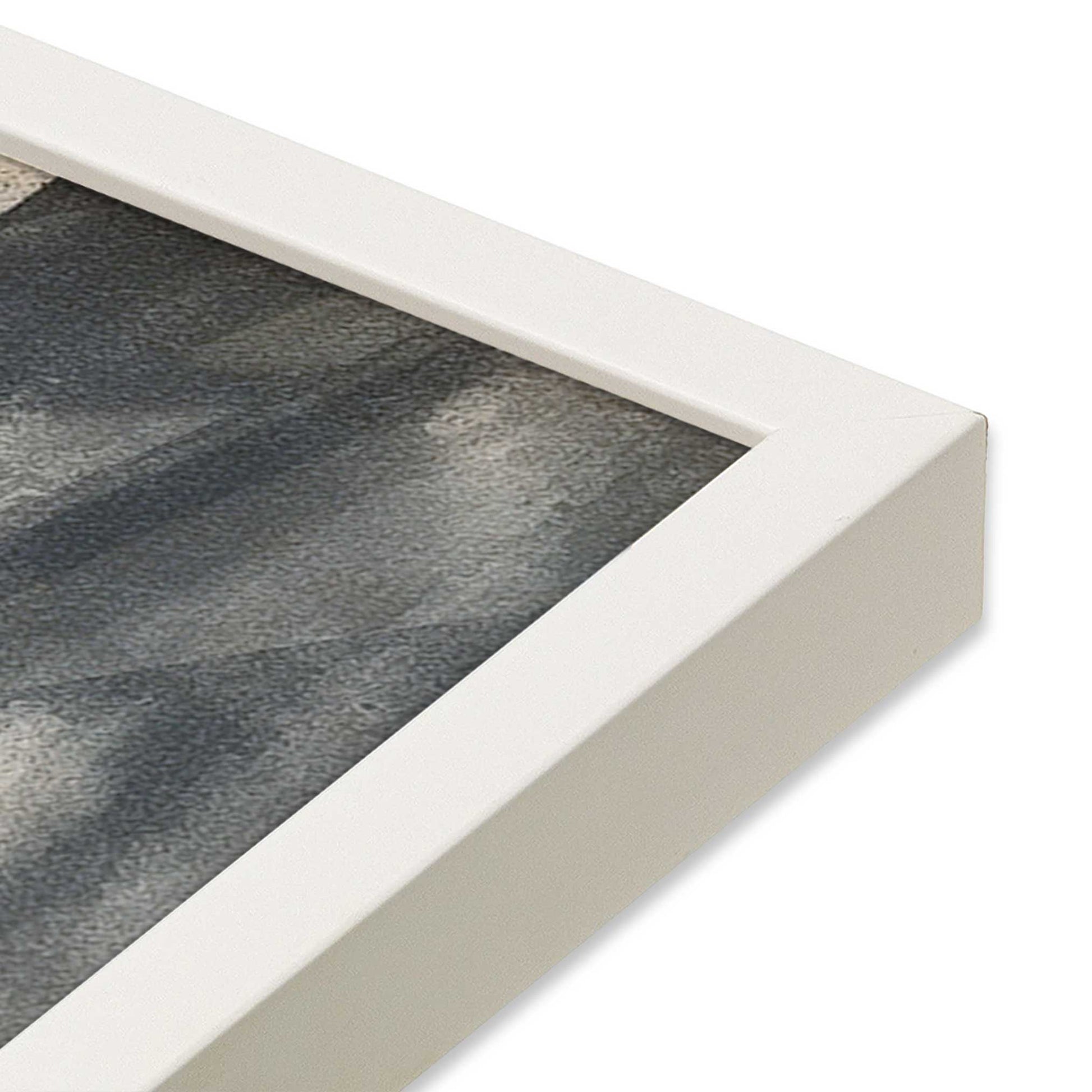 [Color:Opaque White], Picture of art in a Opaque White frame at an angle