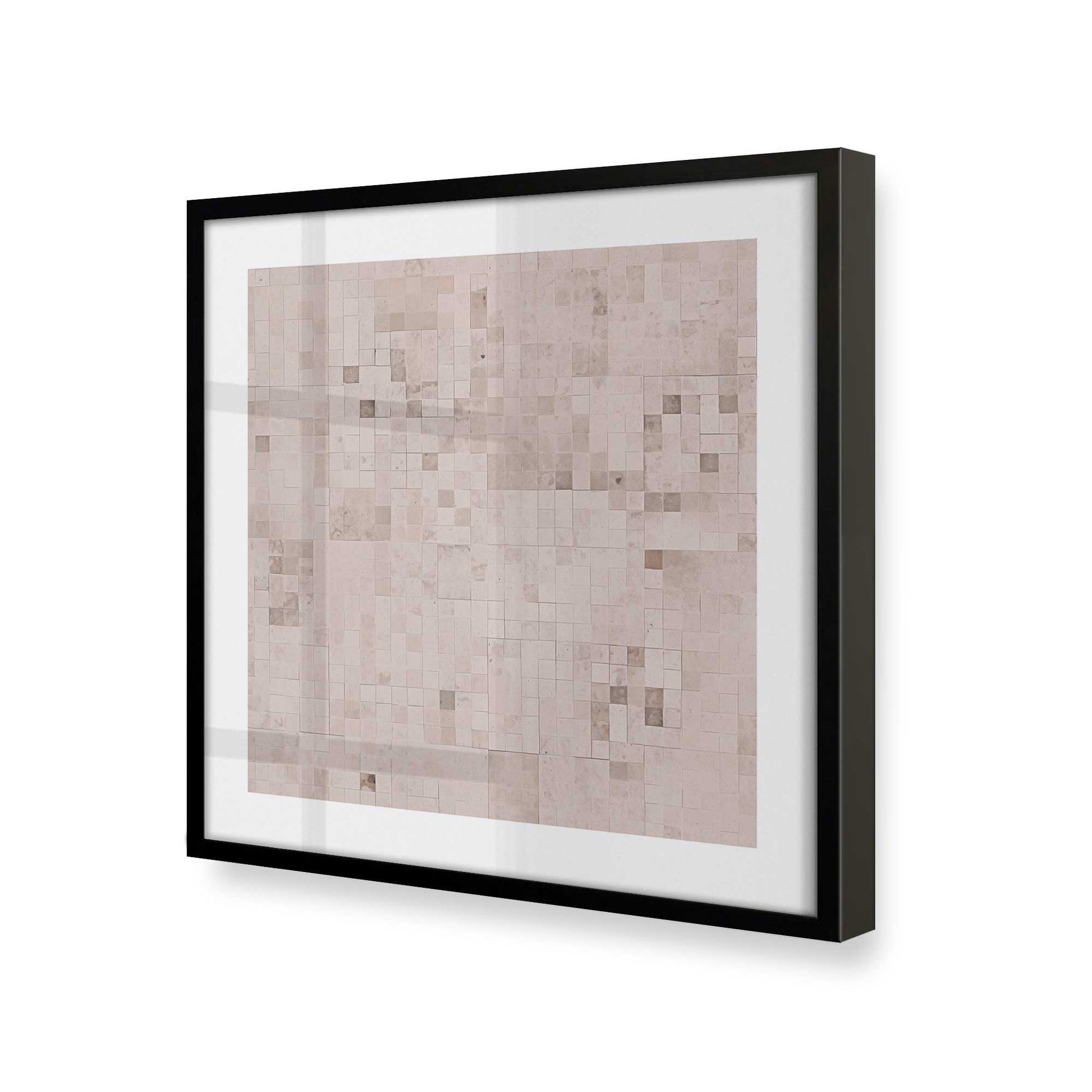 [Color:Satin Black], Picture of art in a Satin Black frame at an angle