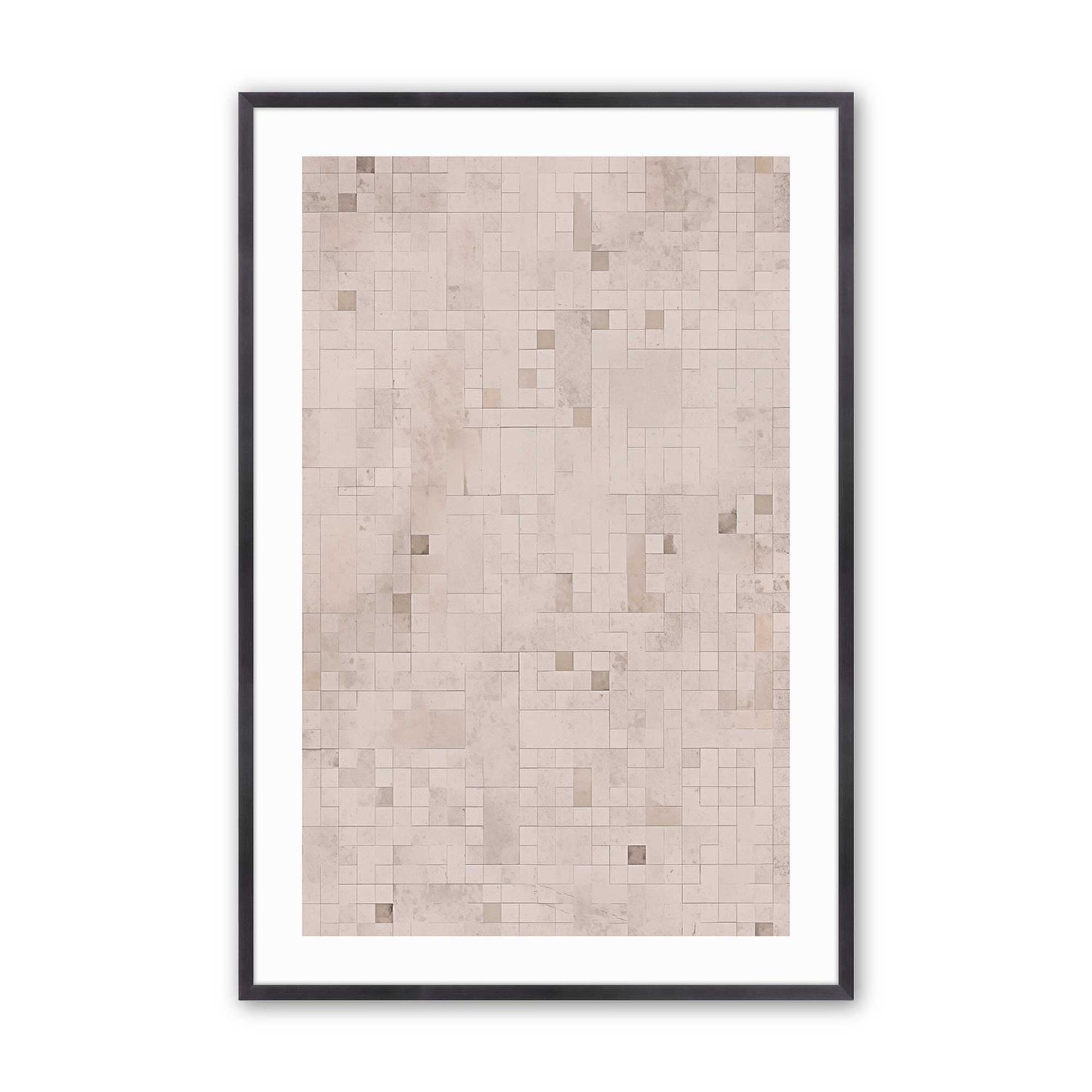 Subtle Mosaic Art Print, Set of 2
