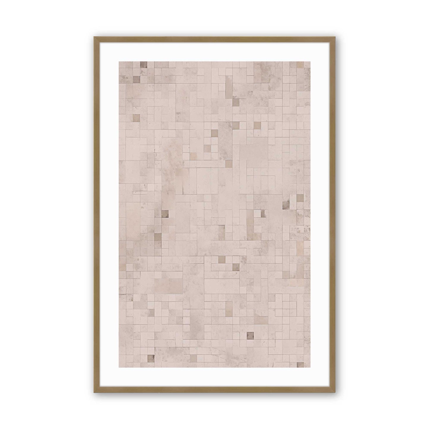 Subtle Mosaic Art Print, Set of 2