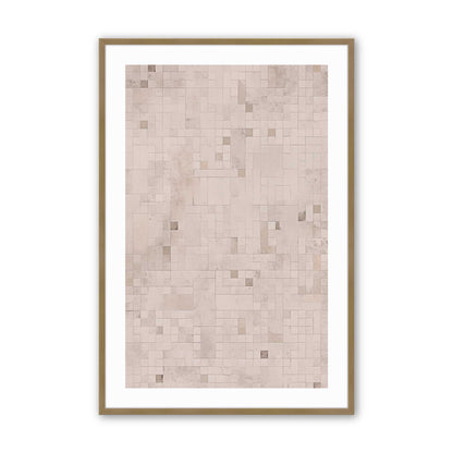 Subtle Mosaic Art Print, Set of 2