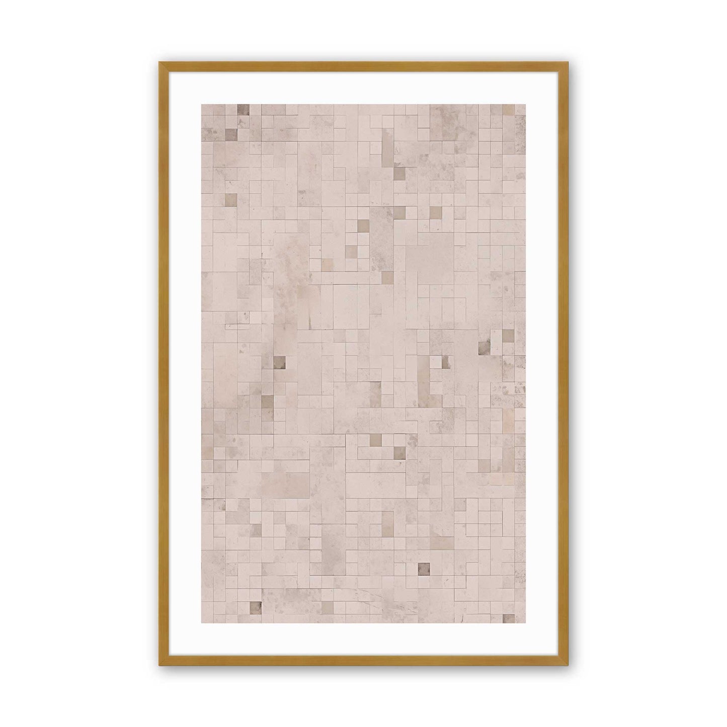 Subtle Mosaic Art Print, Set of 2