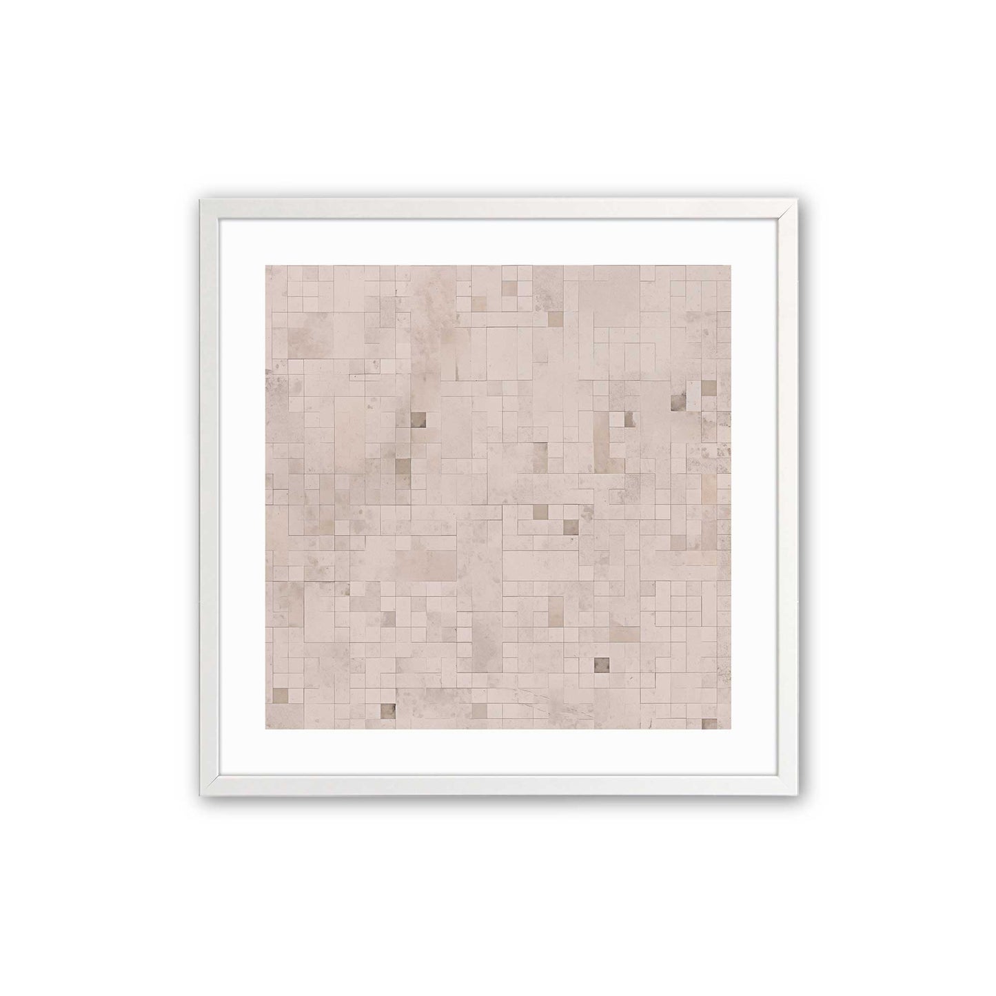 Subtle Gridscape Art Print, Set of 2