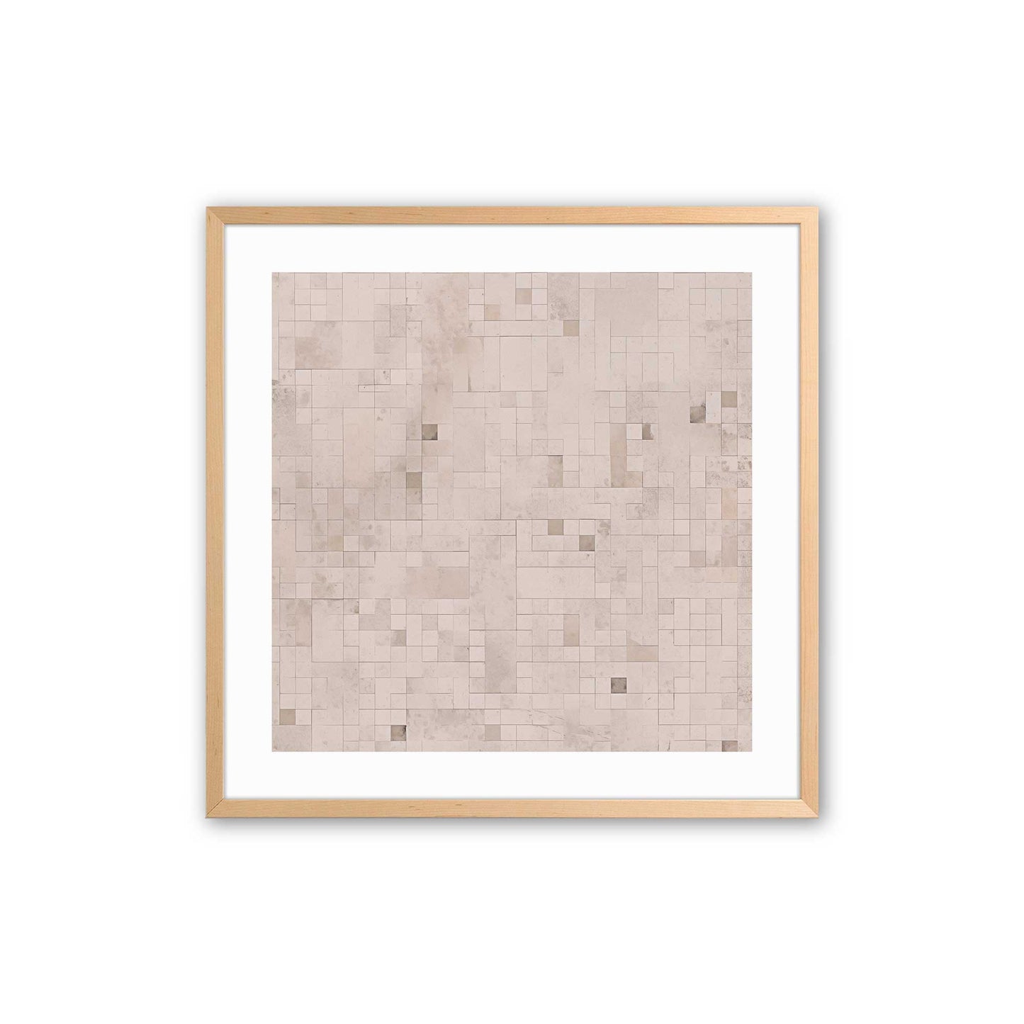 Subtle Gridscape Art Print, Set of 2
