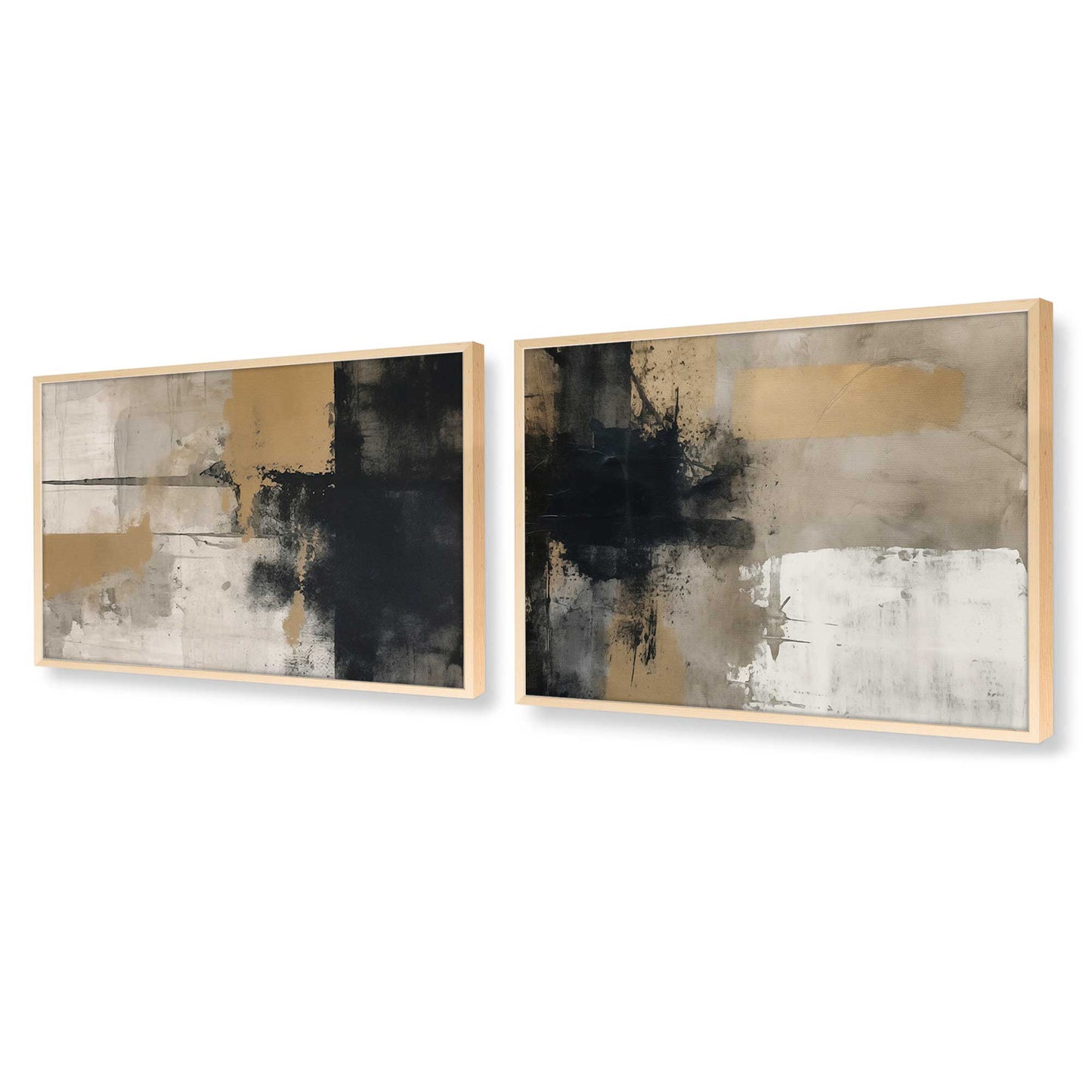 [Color:Raw Maple], Picture of art in a Raw Maple frame at an angle