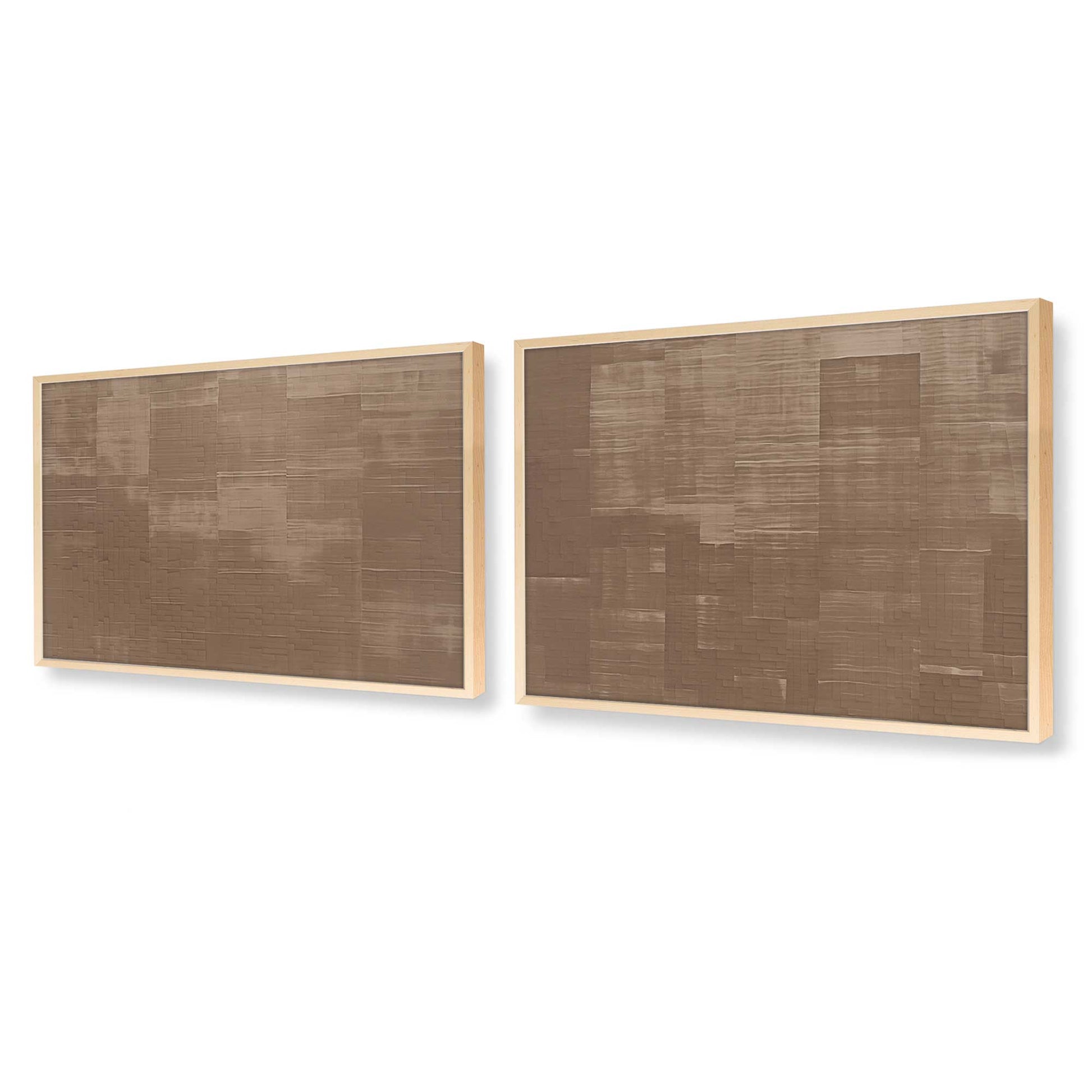 [Color:Raw Maple], Picture of art in a Raw Maple frame at an angle