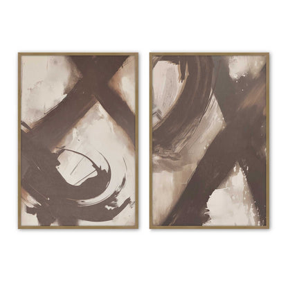 [Color:Brushed Gold], Picture of art in a Brushed Gold frame