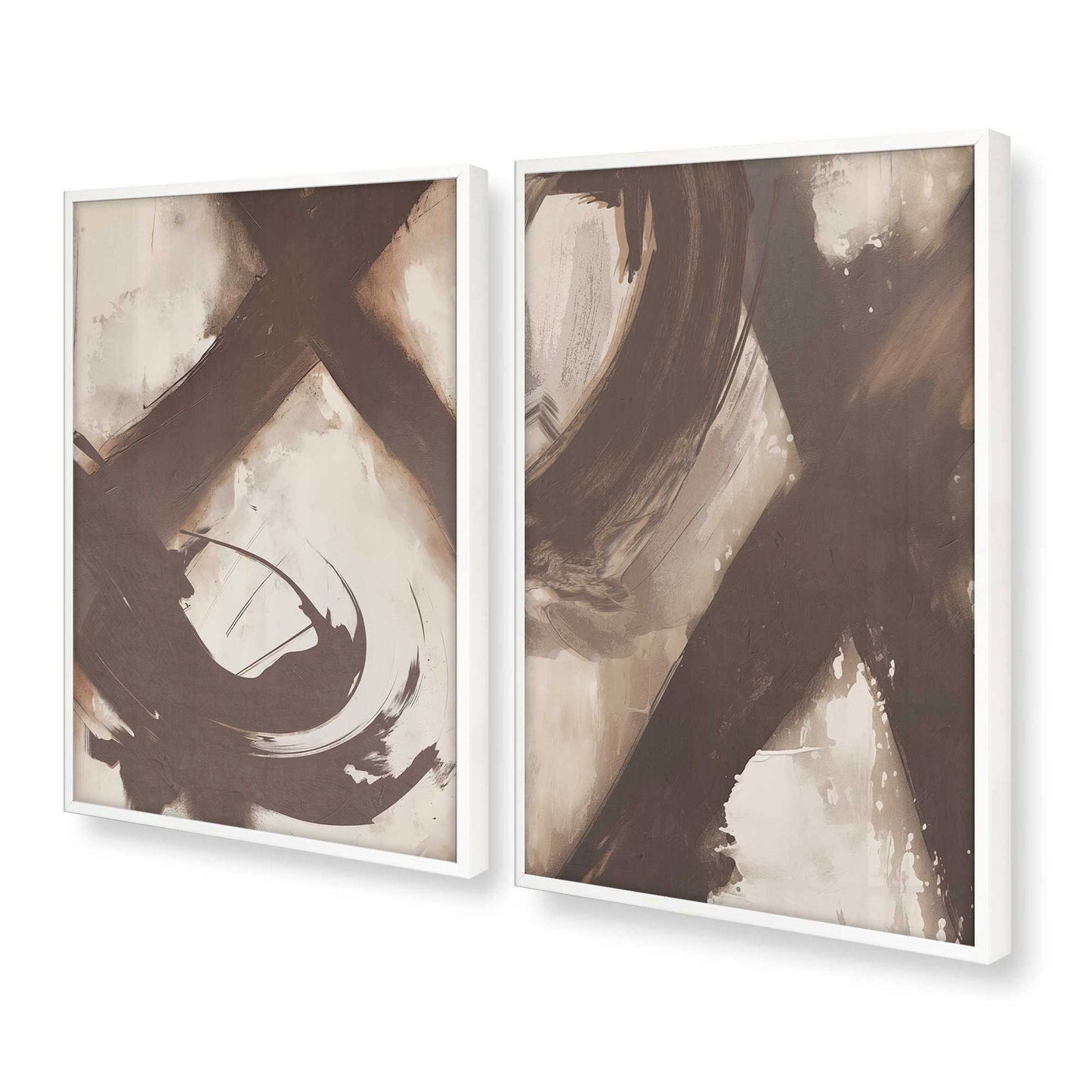 [Color:Opaque White], Picture of art in a Opaque White frame at an angle