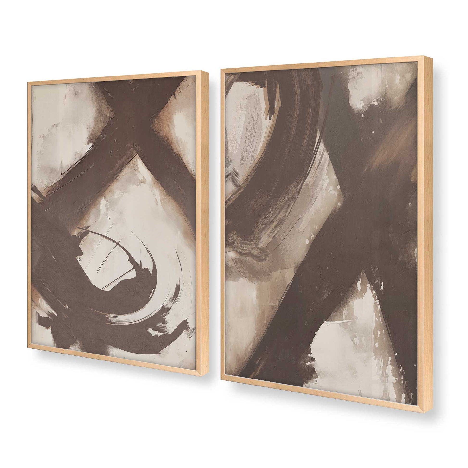 [Color:Raw Maple], Picture of art in a Raw Maple frame at an angle