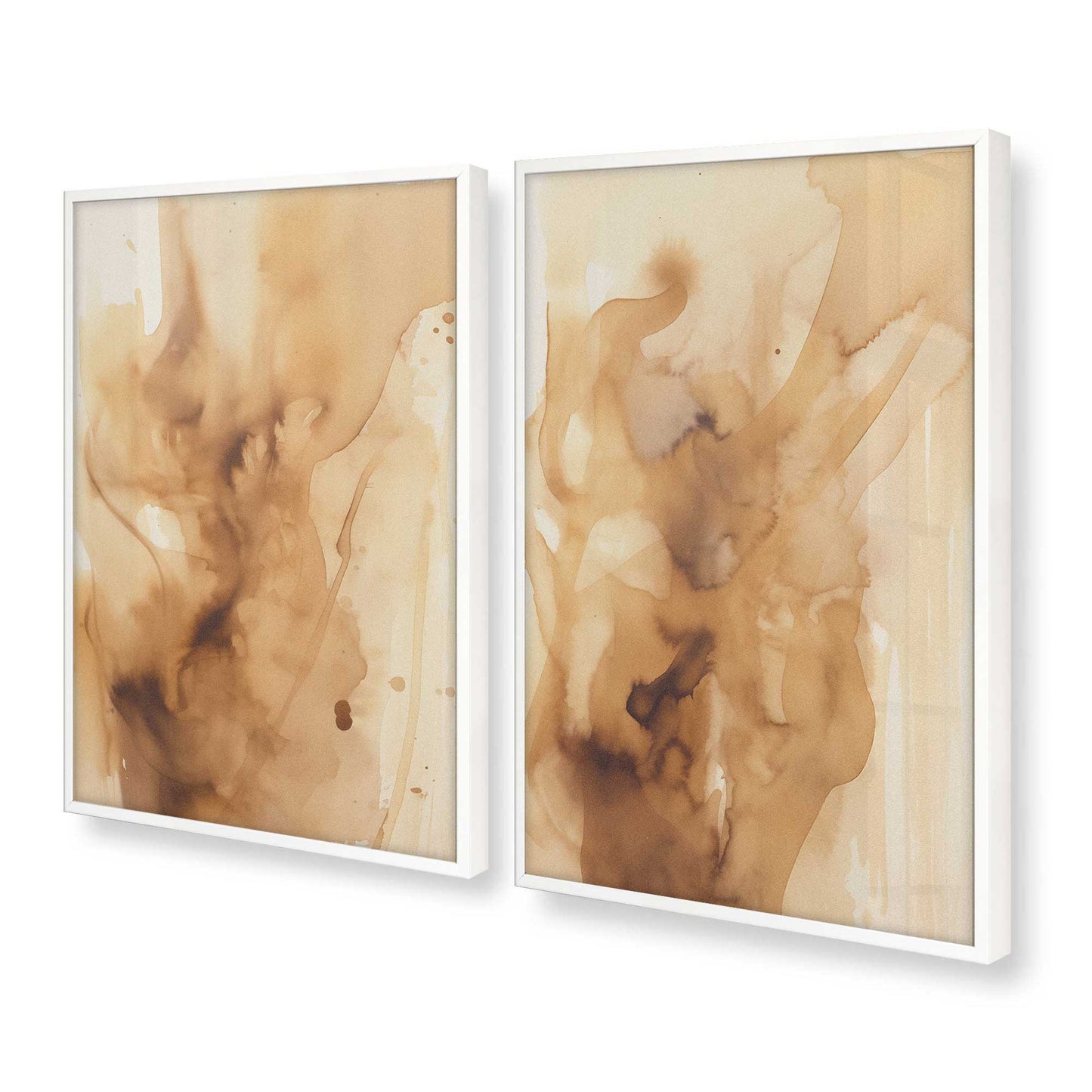 [Color:Opaque White], Picture of art in a Opaque White frame at an angle