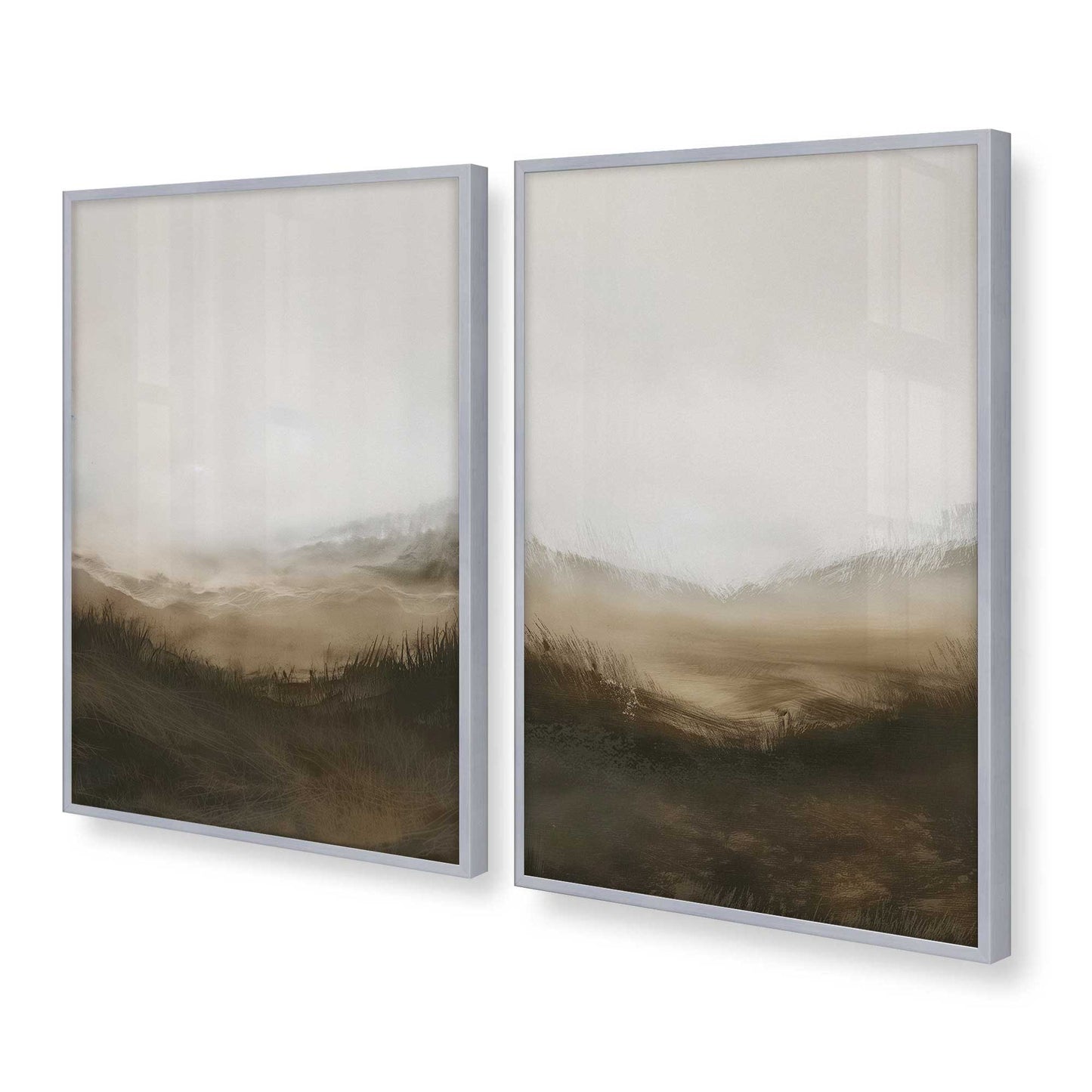 [Color:Polished Chrome], Picture of art in a Polished Chrome frame at an angle