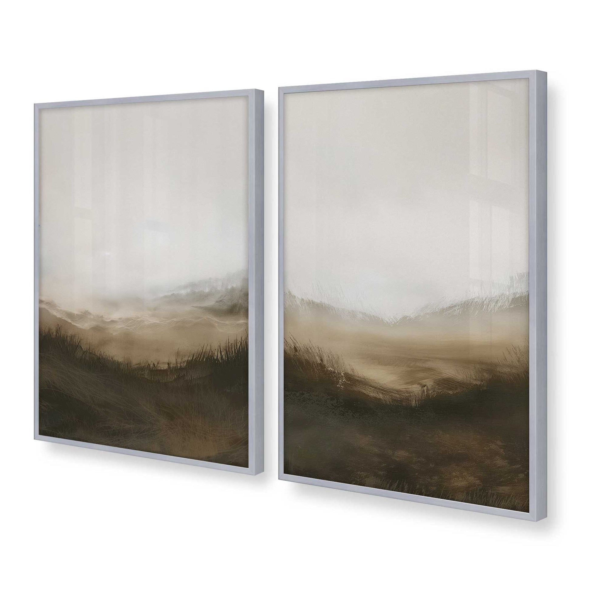 [Color:Polished Chrome], Picture of art in a Polished Chrome frame at an angle