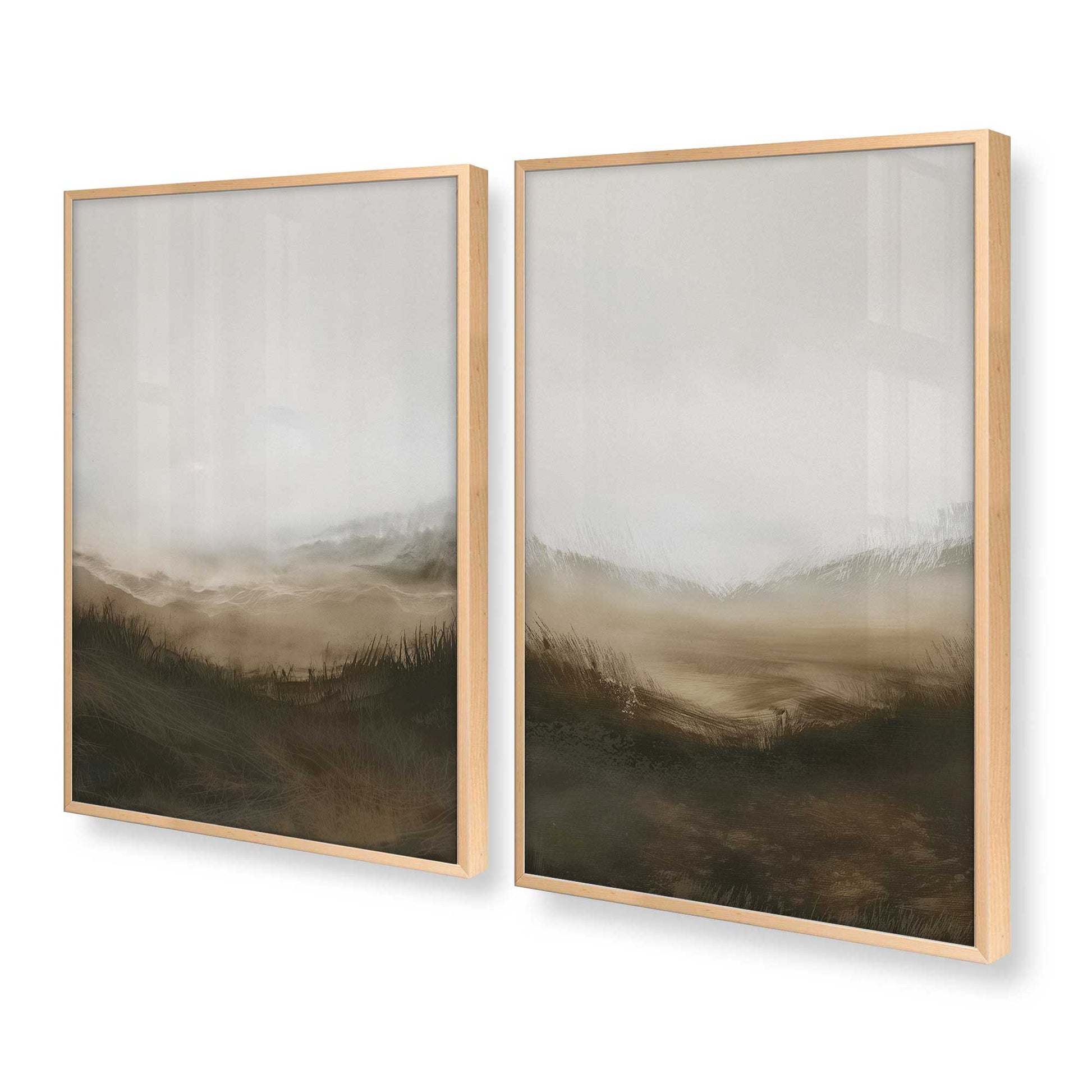 [Color:Raw Maple], Picture of art in a Raw Maple frame at an angle