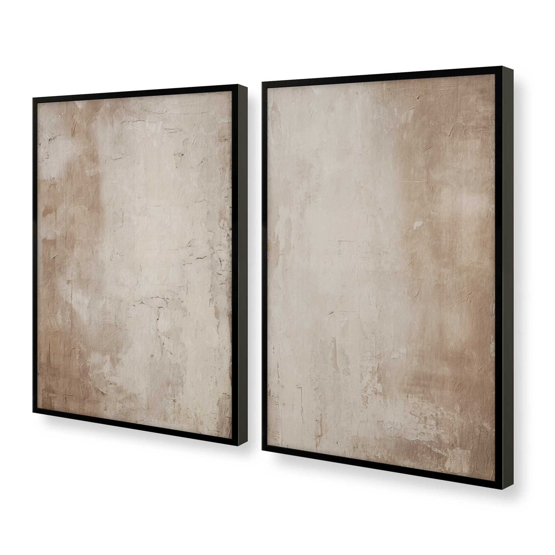 [Color:Satin Black], Picture of art in a Satin Black frame at an angle