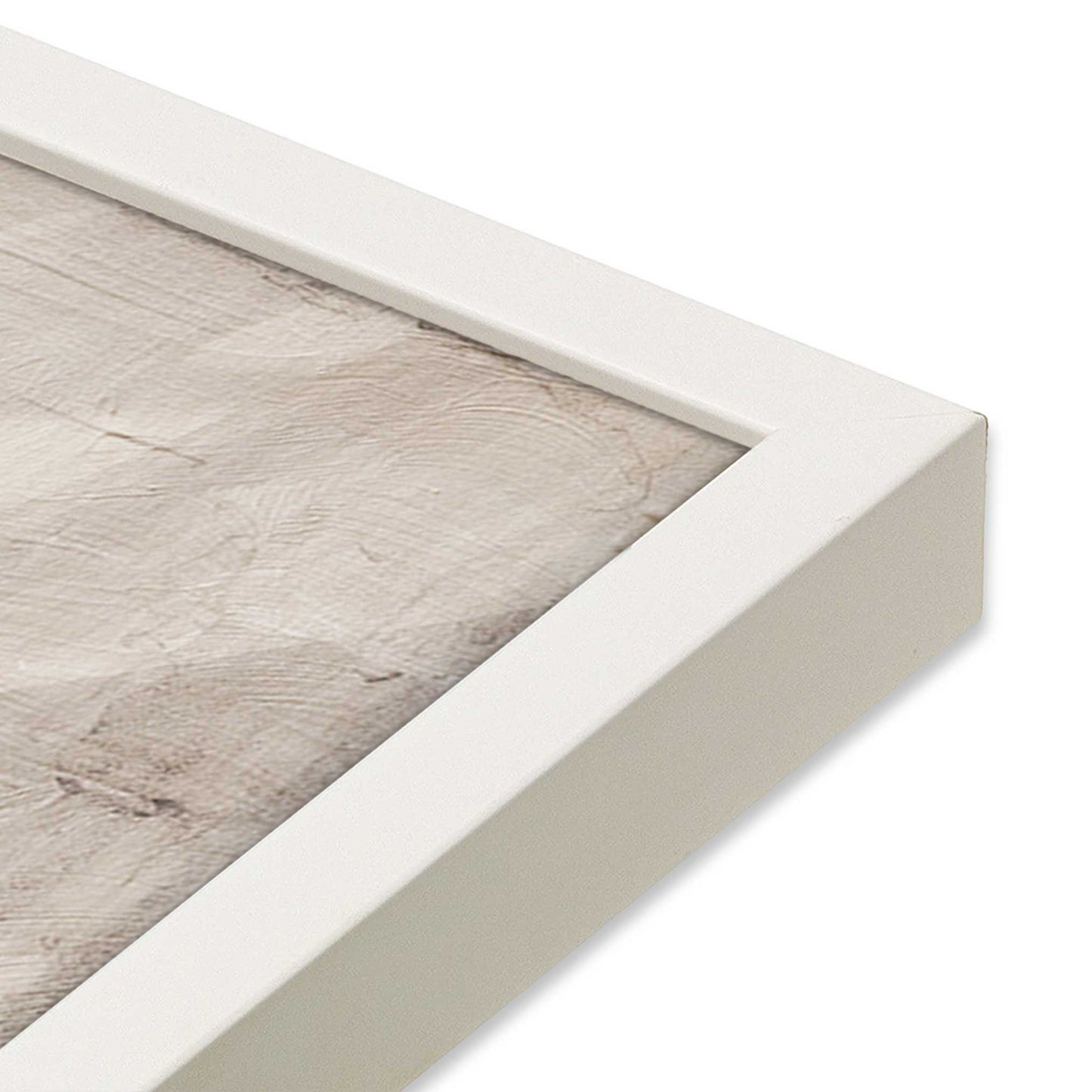 [Color:Opaque White], Picture of art in a Opaque White frame of the corner