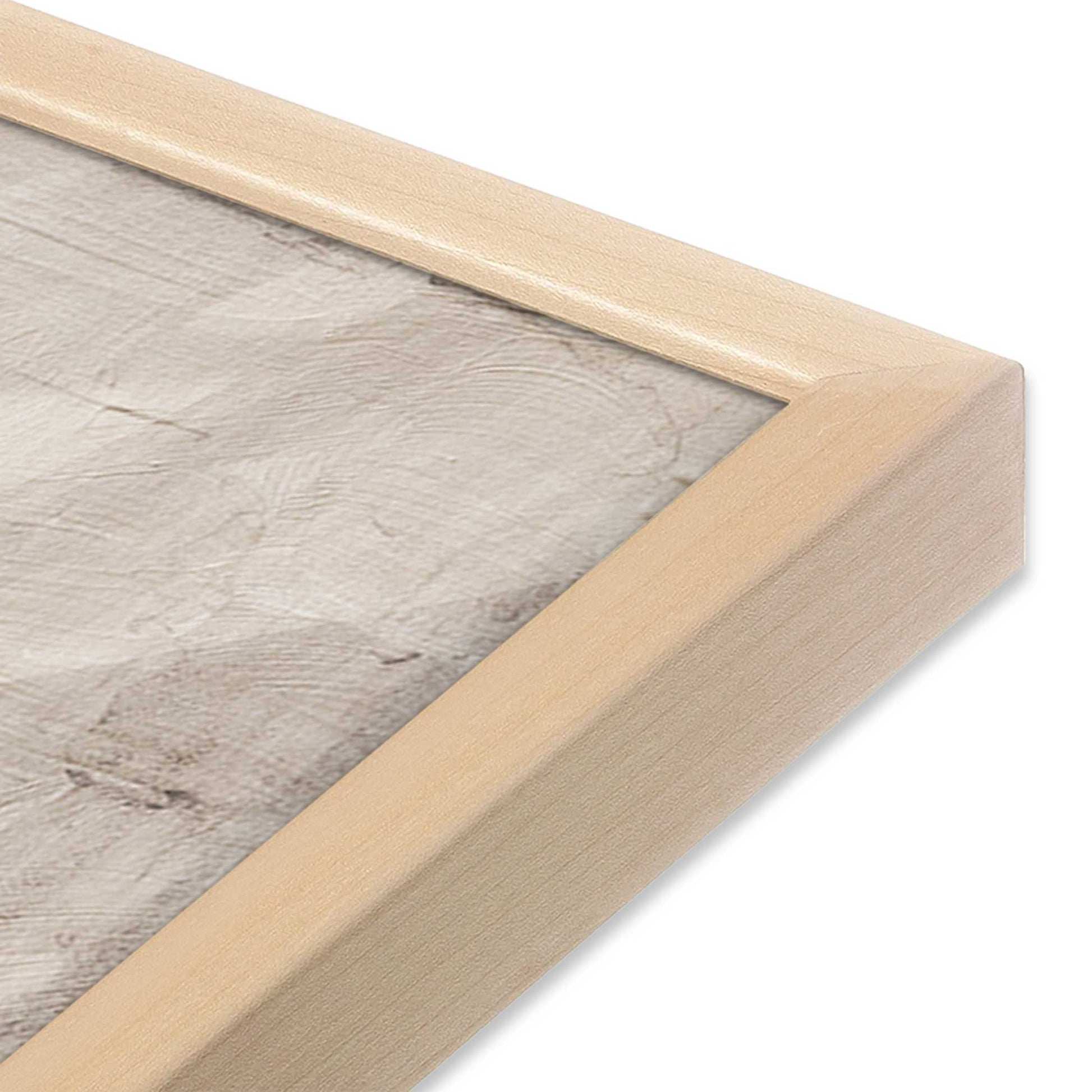 [Color:Raw Maple], Picture of art in a Raw Maple frame of the corner