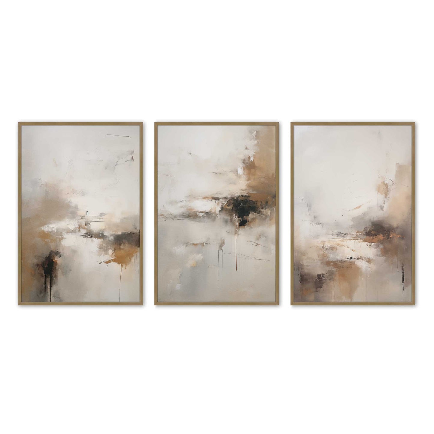 [Color:Brushed Gold], Picture of art in a Brushed Gold frame