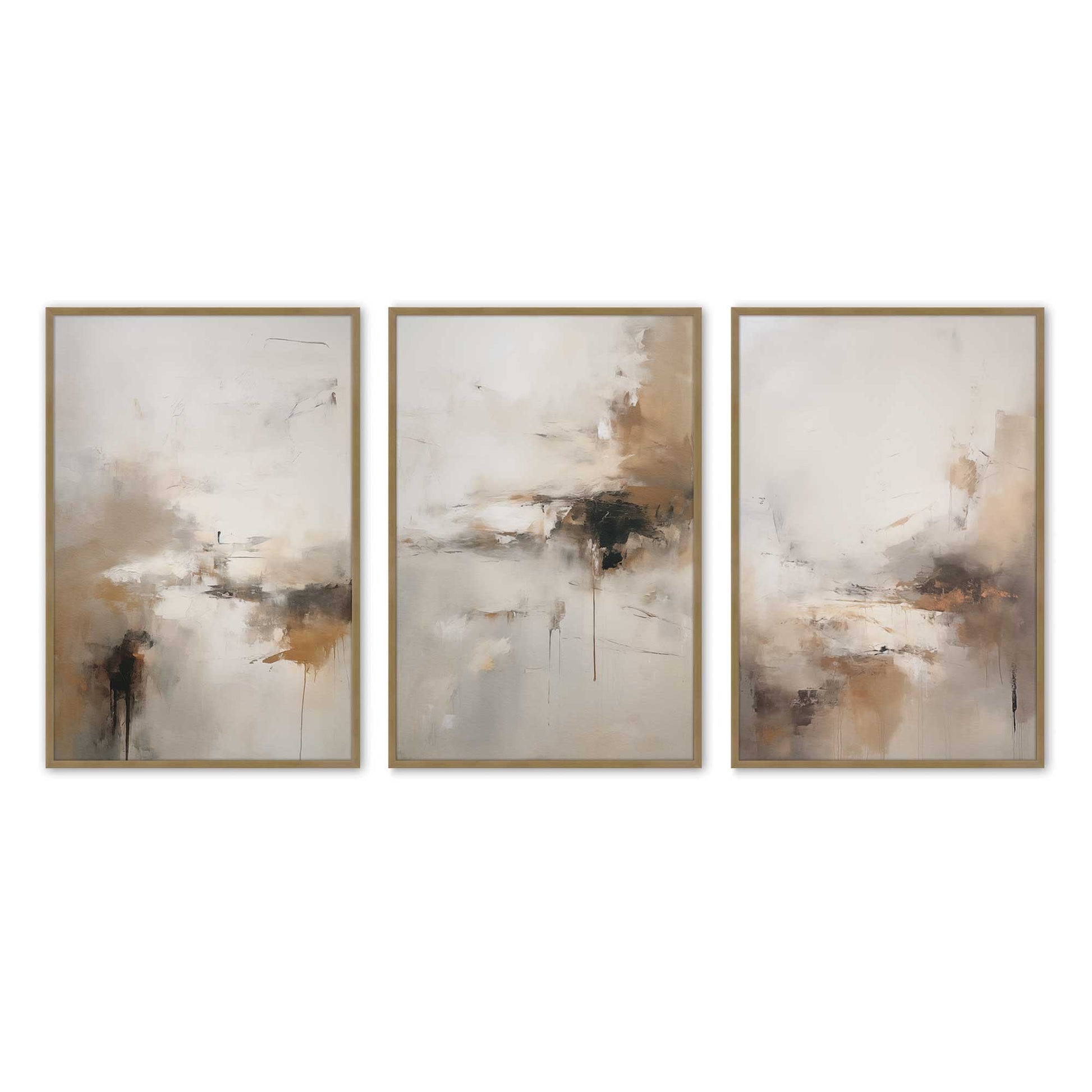 [Color:Brushed Gold], Picture of art in a Brushed Gold frame