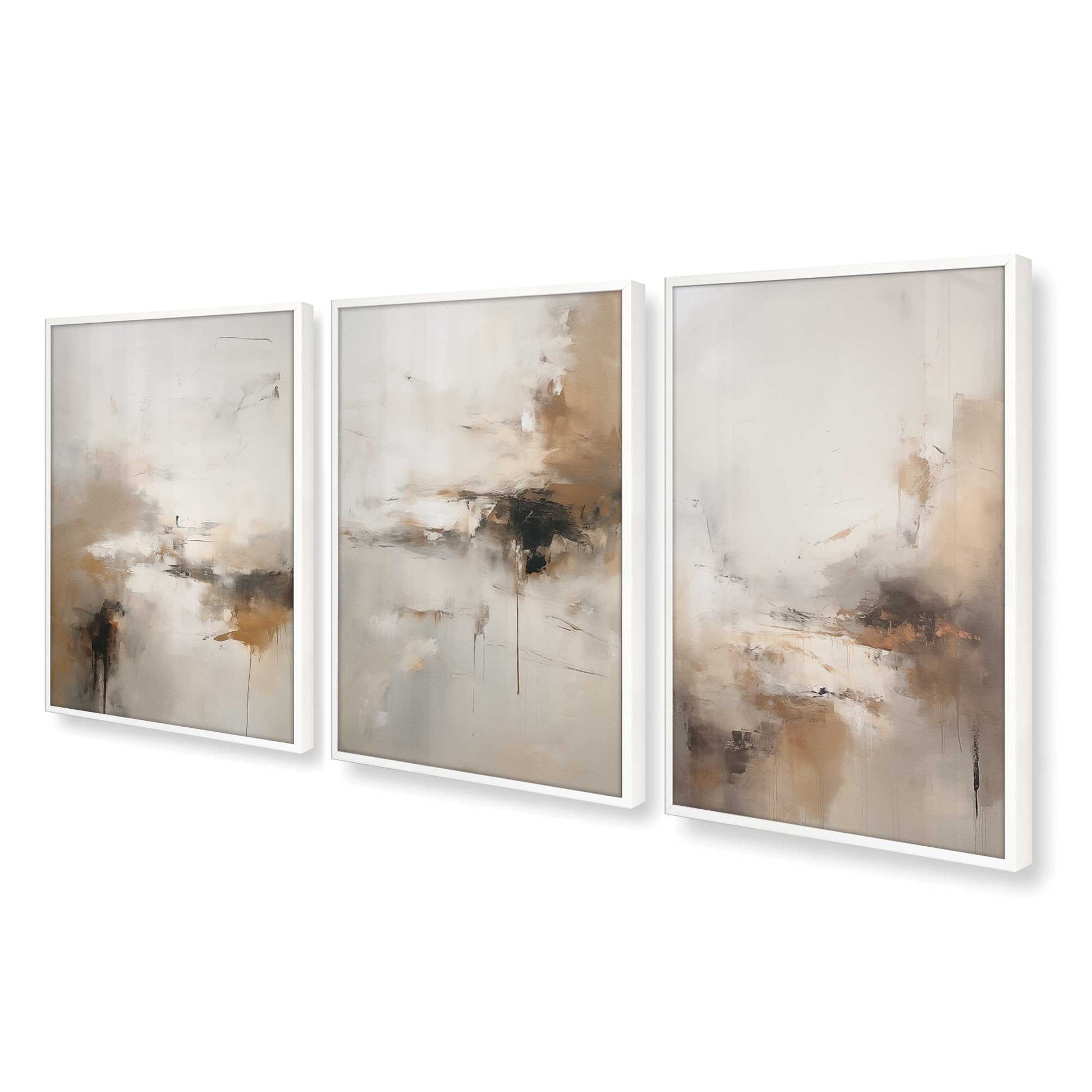 [Color:Opaque White], Picture of art in a Opaque White frame at an angle