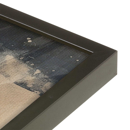 [Color:Satin Black], Picture of art in a Satin Black frame of the corner