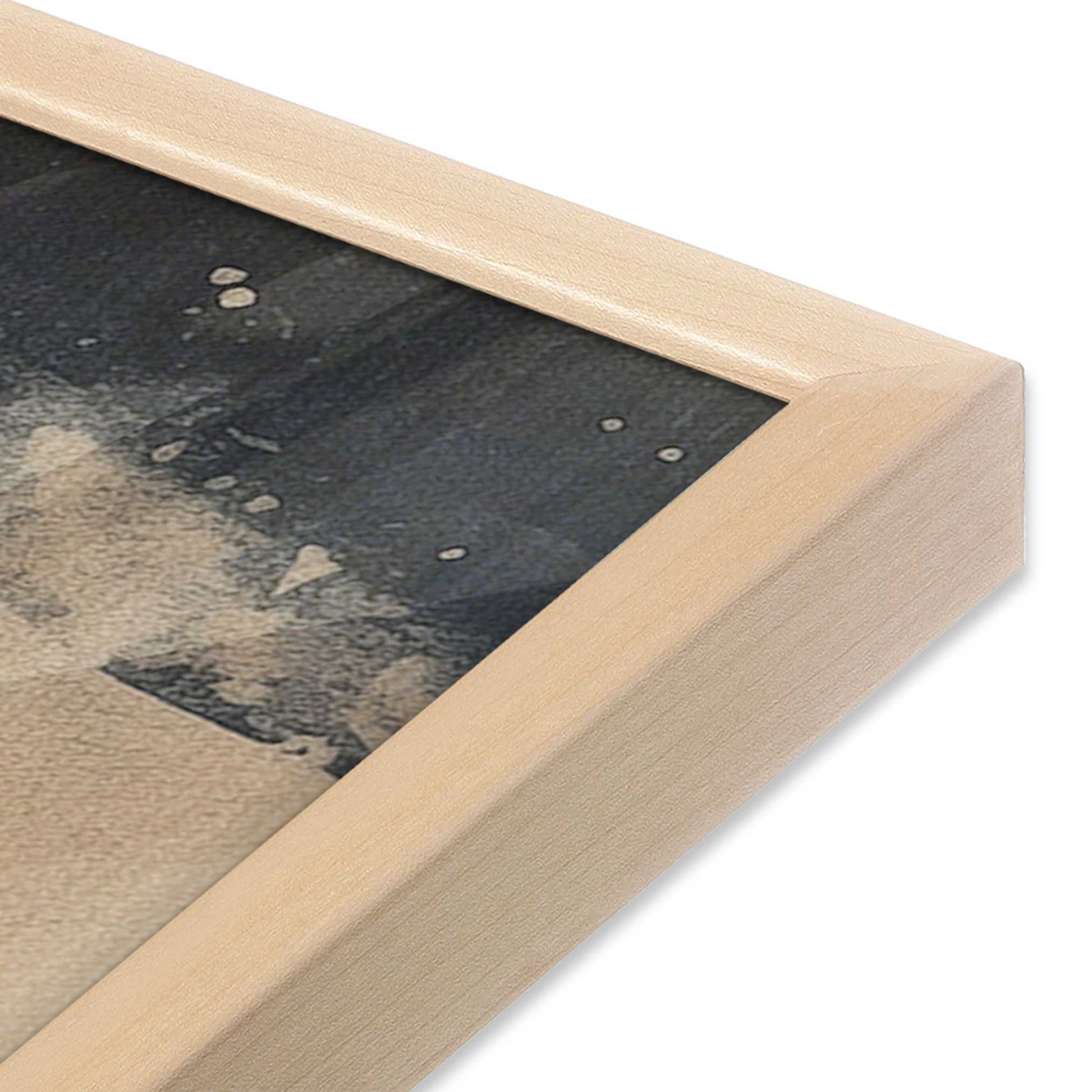 [Color:Raw Maple], Picture of art in a Raw Maple frame of the corner