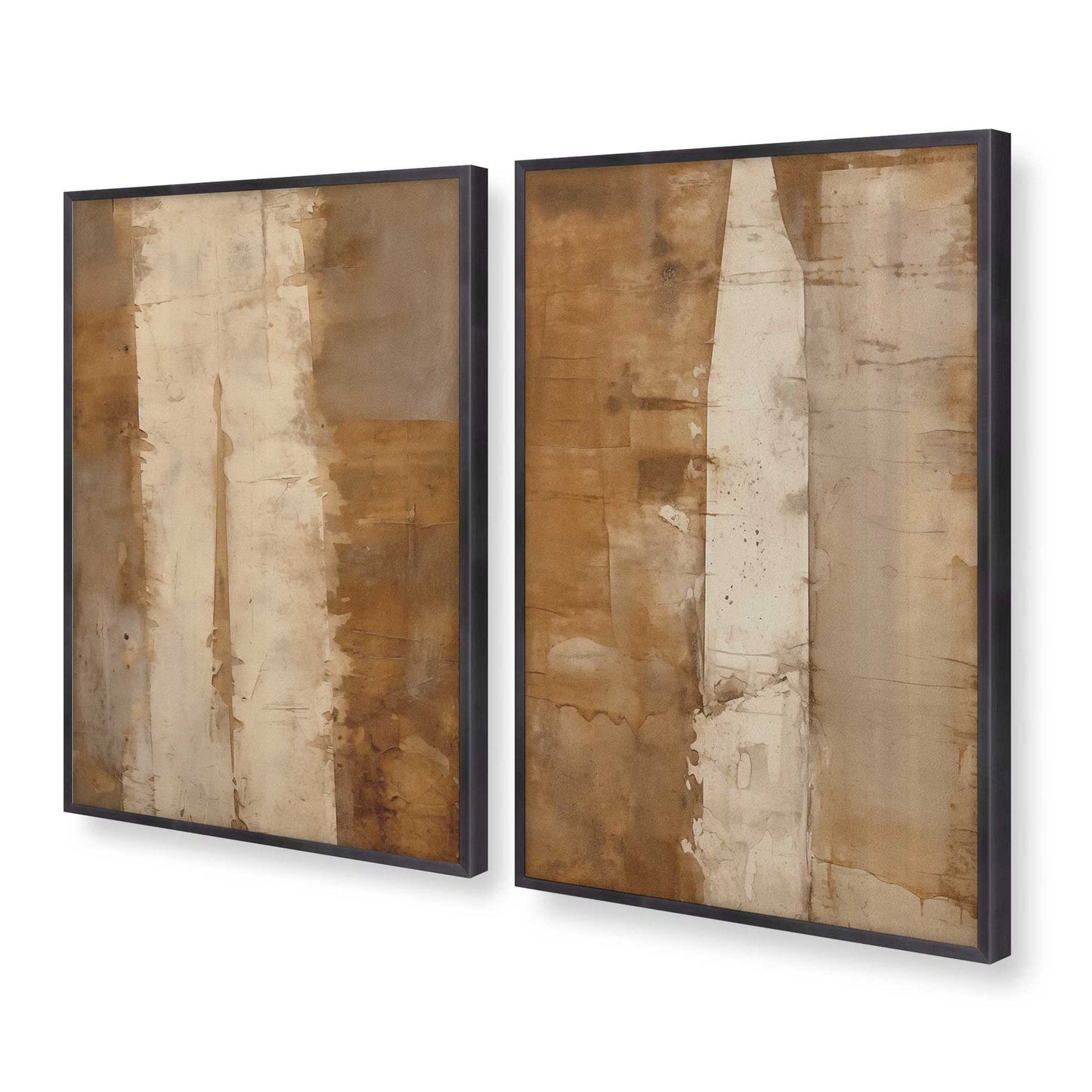 [Color:Weathered Zinc], Picture of art in a Weathered Zinc frame at an angle