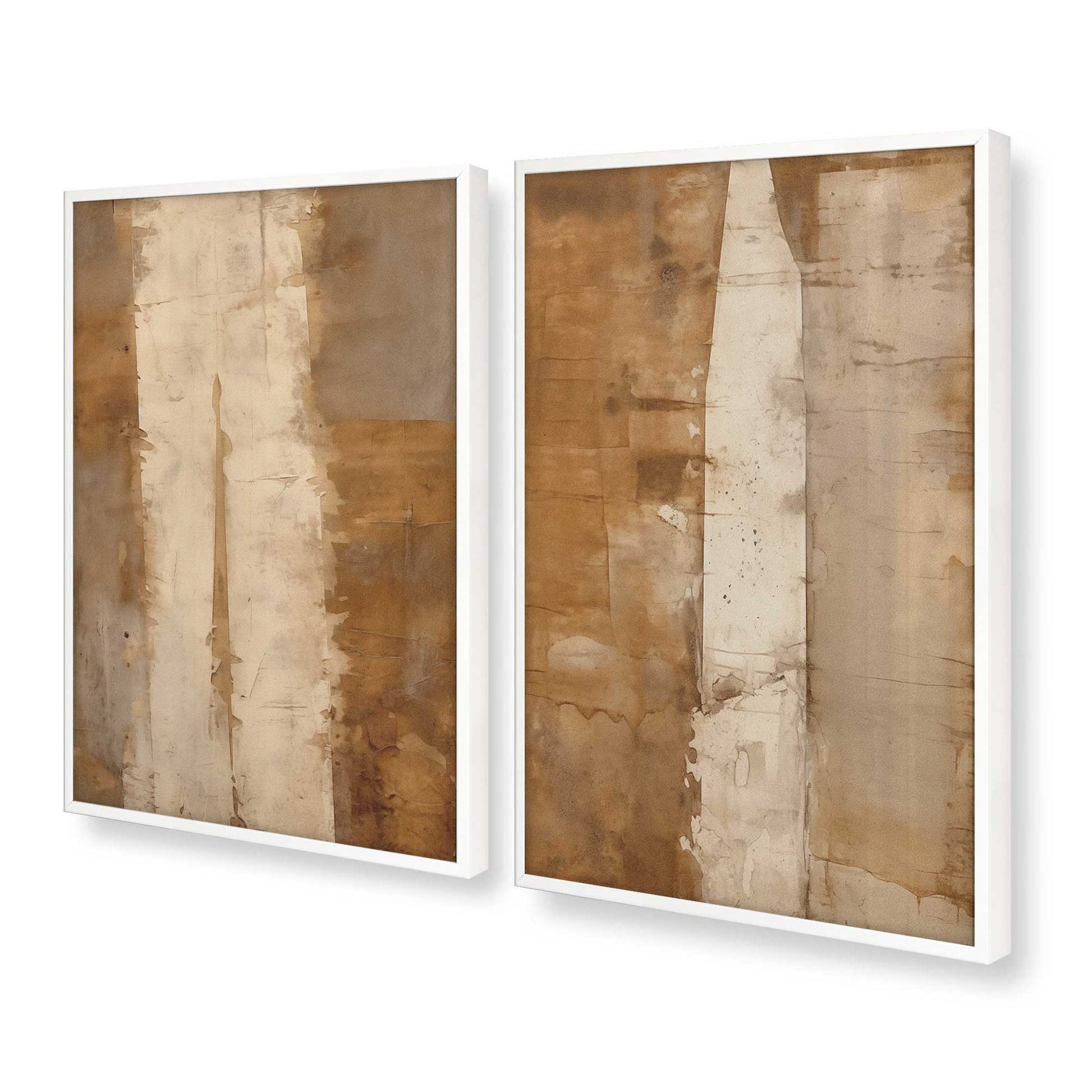 [Color:Opaque White], Picture of art in a Opaque White frame at an angle