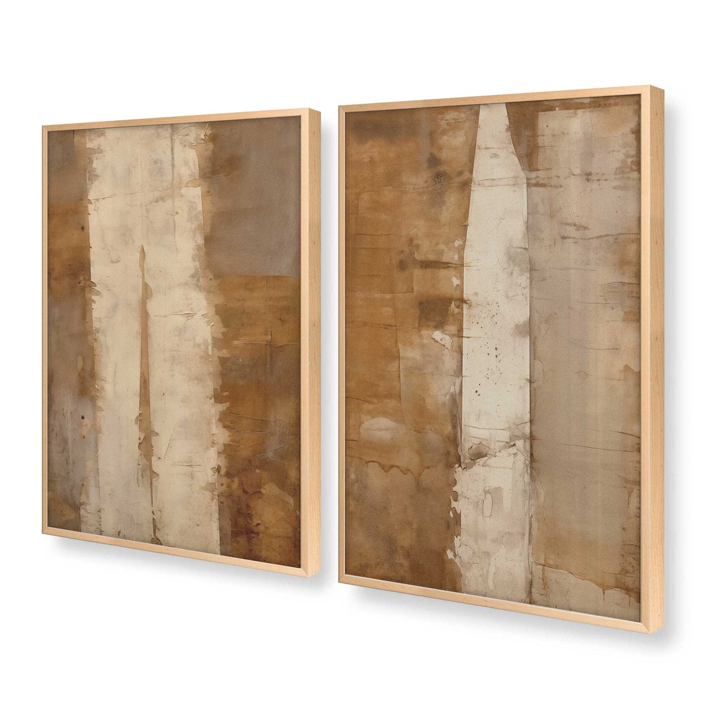 [Color:Raw Maple], Picture of art in a Raw Maple frame at an angle